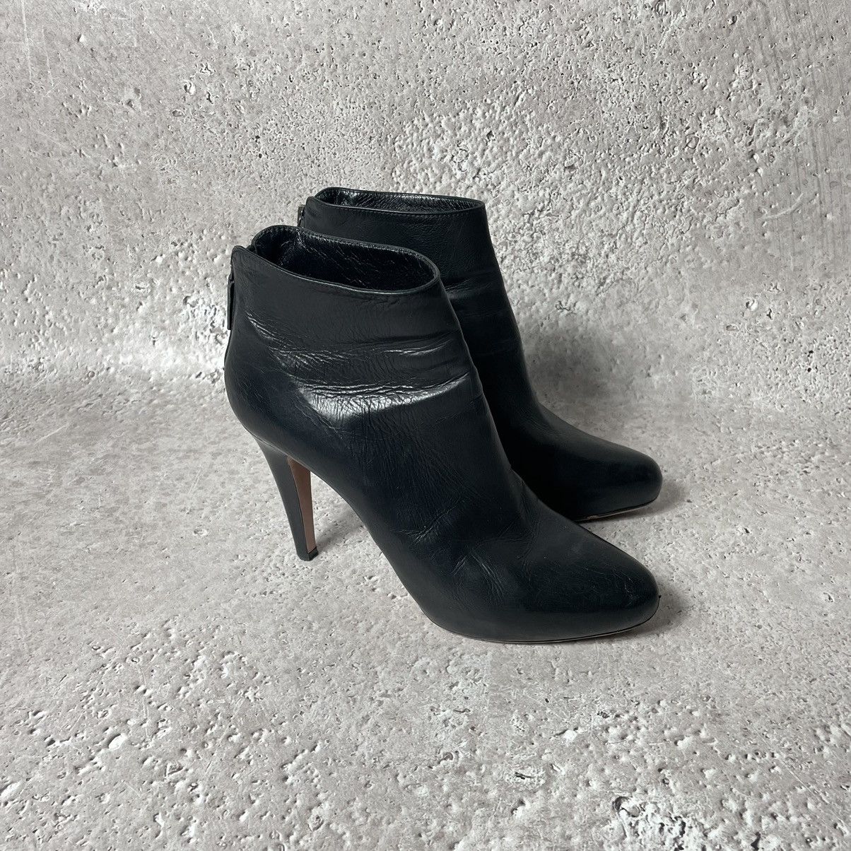 Prada × Vintage Prada Black Leather Ankle Boots sz 40 Size US 10 / IT 40 - 5 Thumbnail