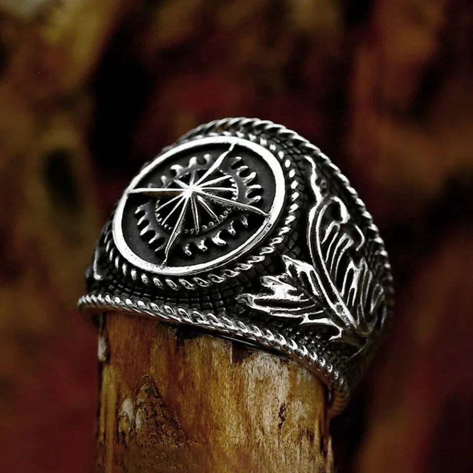 Jewelry Viking Compass Ring Size ONE SIZE - 3 Thumbnail