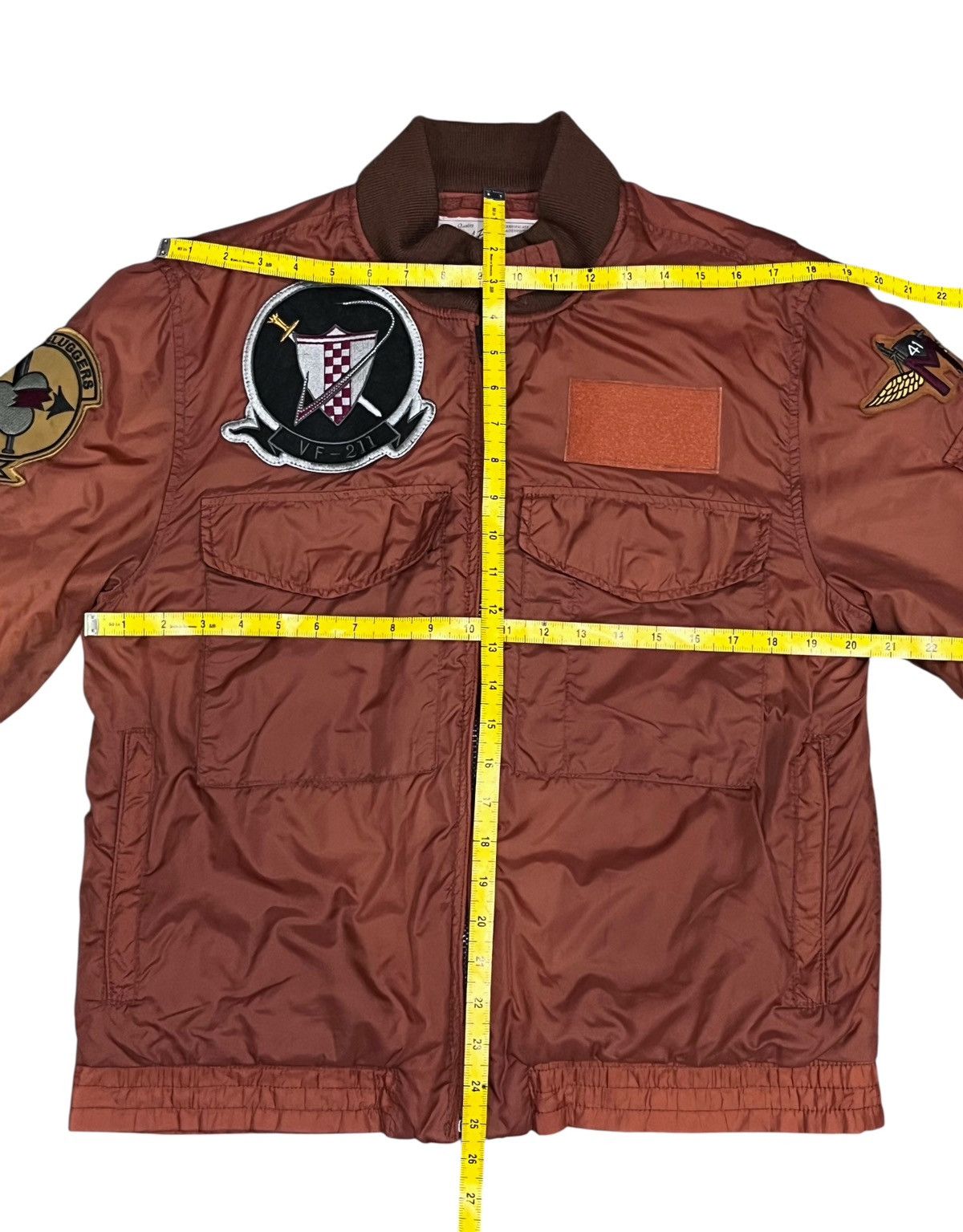 Avirex AVIREX 6th Fleet CV-41 Bomber Jacket Patches Nylon Military Size US M / EU 48-50 / 2 - 16 Thumbnail