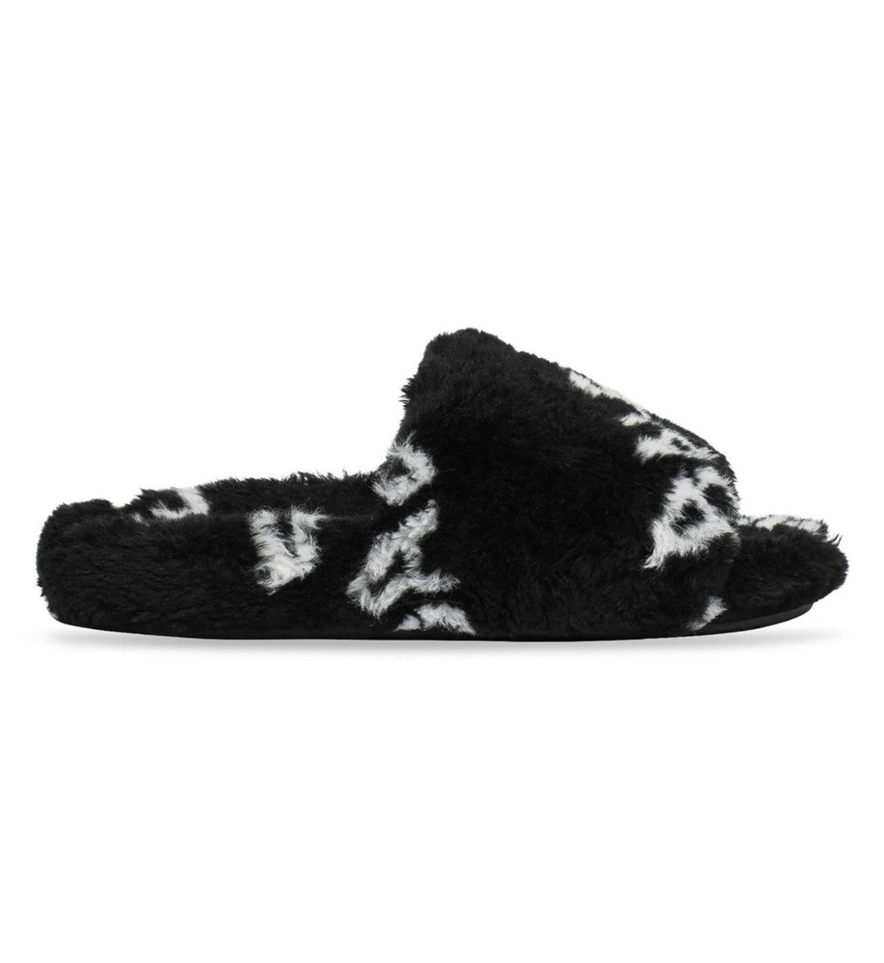 Balenciaga Furry All Over Slide Sandals Slippers | Grailed