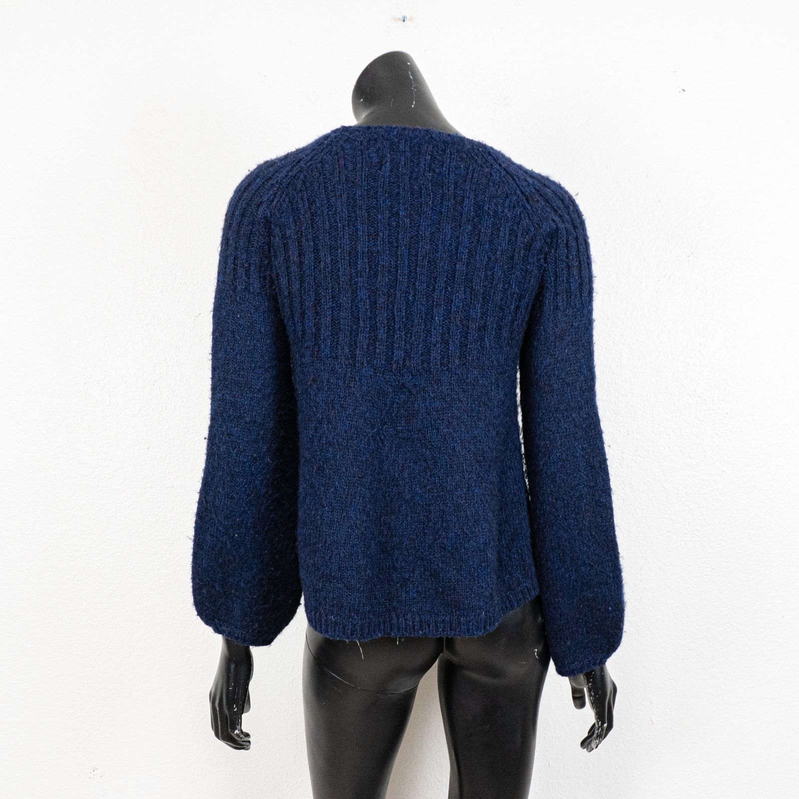 ba&sh Ba&sh Navy blue Textured knit Sweater Pullover sz 0 Size XS / US 0-2 / IT 36-38 - 3 Thumbnail