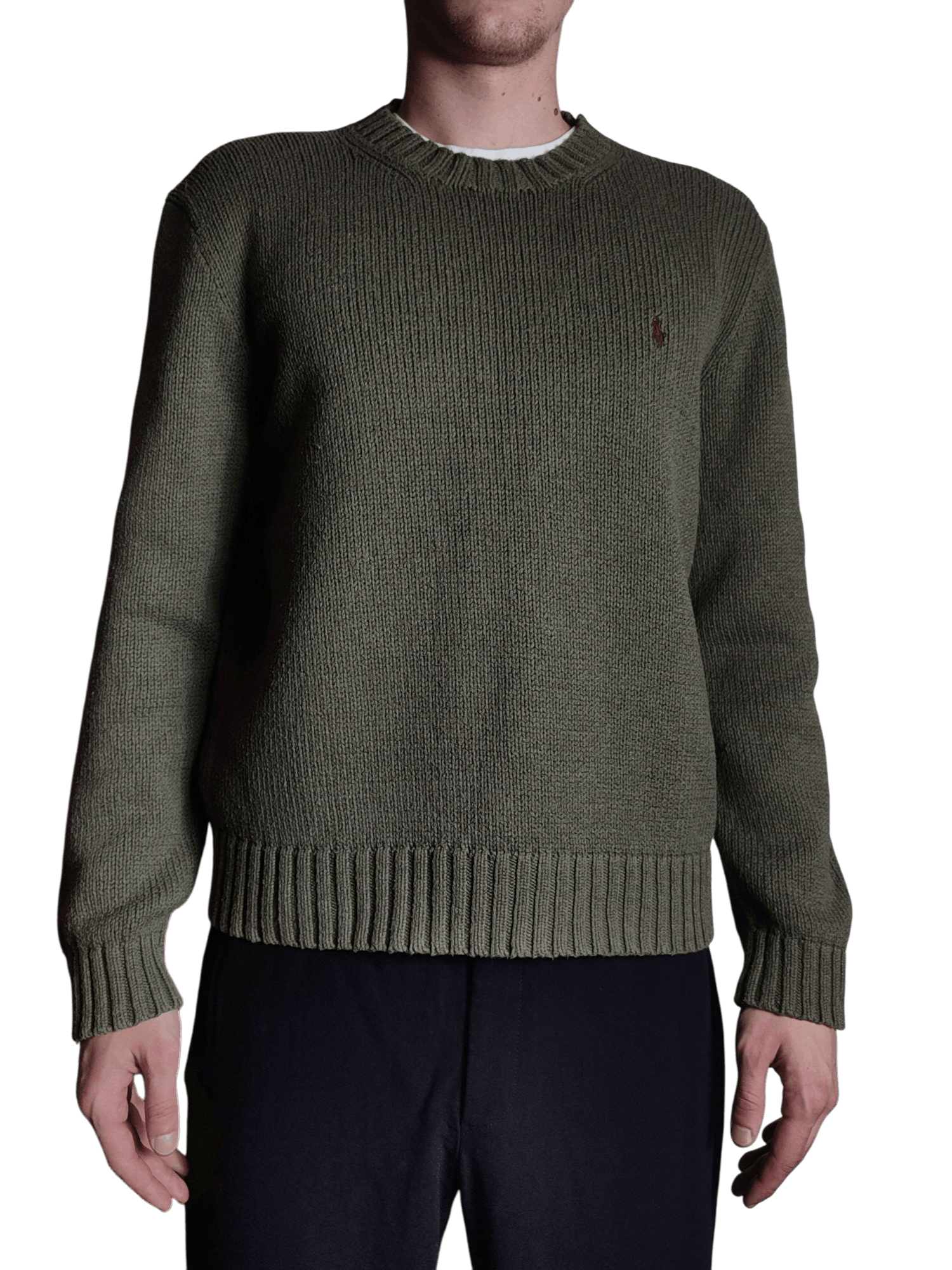 Polo Ralph Lauren Polo Ralph Knit Army Green Sweater Size US L / EU 52-54 / 3 - 1 Thumbnail