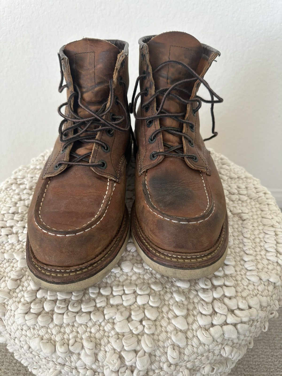 Red wing moc toe copper rough & tough 1907