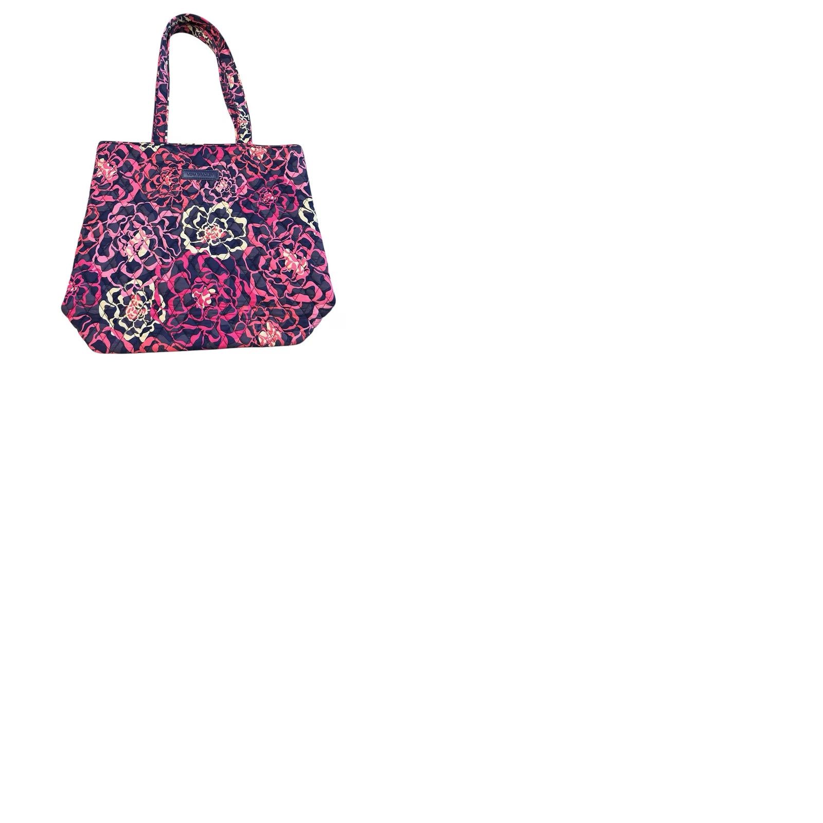 Vintage Vera Vera Bradley KATALINA Pink Purse Floral Women’s Shoulder Handbag Tote Quilted Crossbody? Size ONE SIZE - 12 Thumbnail