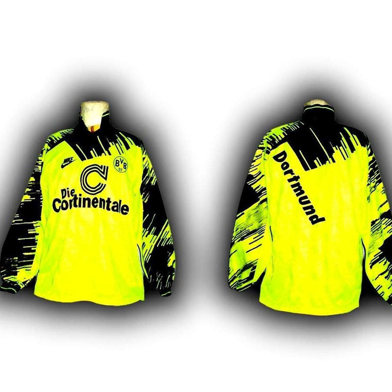 Nike BVB Borussia Dortmund Germany 1993 1994 Home Shirt Jersey Size US L / EU 52-54 / 3 - 3 Thumbnail