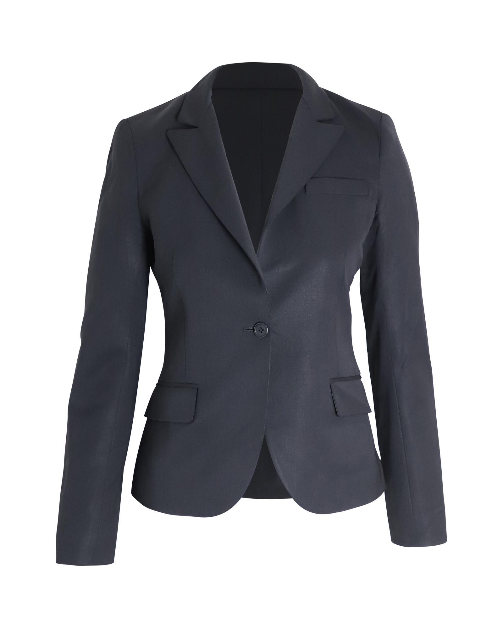 image of Theory Classic Black Wool Blazer, Women's (Size XS)