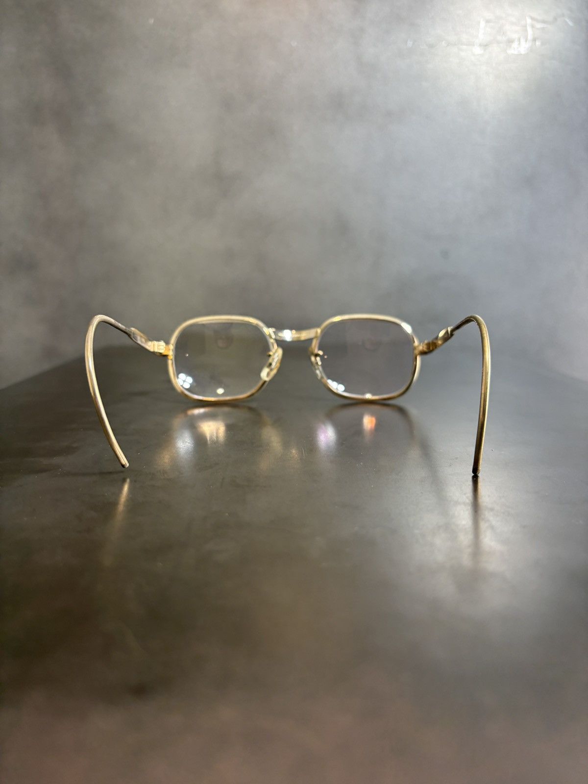 Vintage 1970s Eyeglasses Metal Full Rim 10k GF Hooked Vintage Frames Size ONE SIZE - 5 Thumbnail