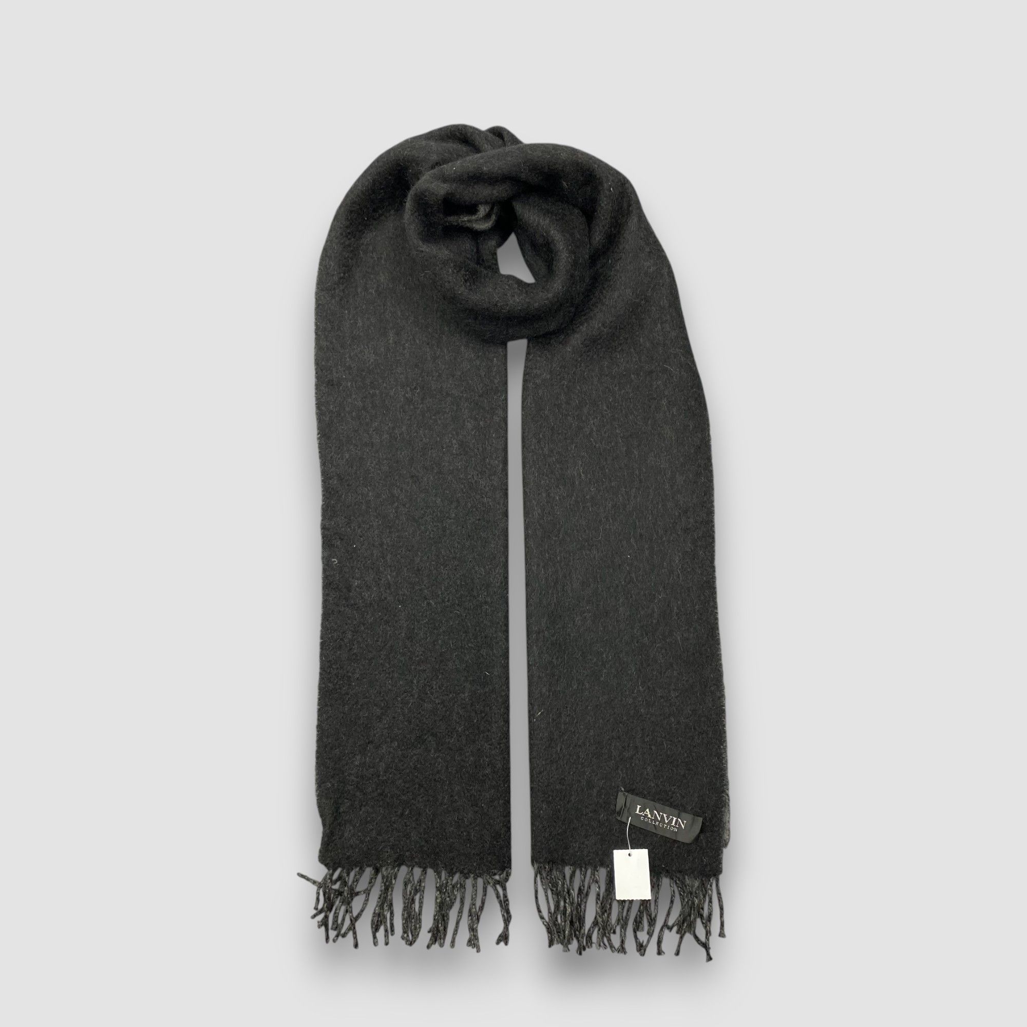 Lanvin Vintage Lanvin Scarf Muffler Cashmere Warmer Winter Scarves Size ONE SIZE - 2 Thumbnail