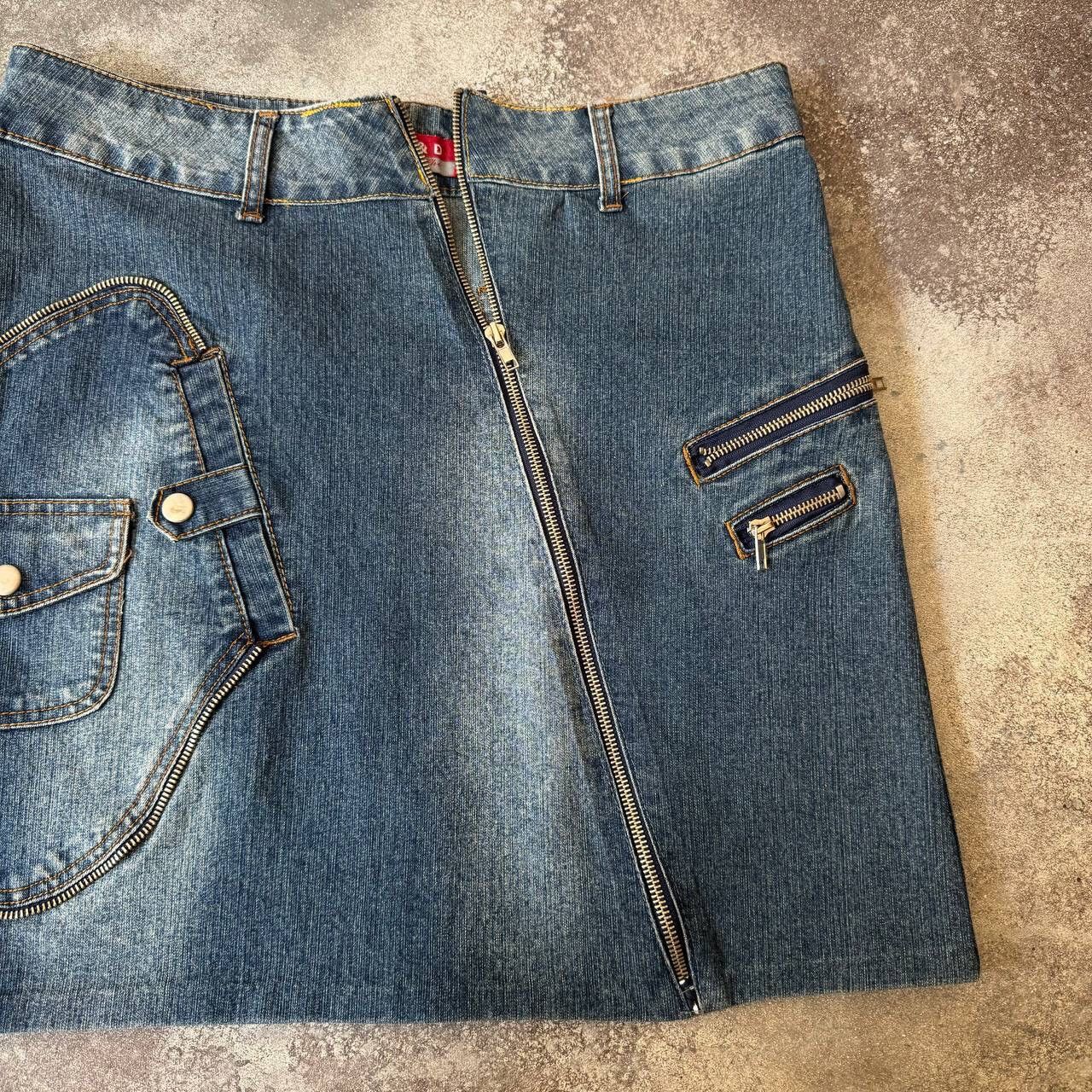 Hysteric Glamour × If Six Was Nine × Japanese Brand Avant Garde Zip Details Multipocket Midi Skirt Size 32" / US 10 / IT 46 - 4 Thumbnail