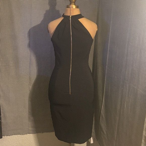 Other Taylor Black Halter Sheath Dress 2 Size XS / US 0-2 / IT 36-38 - 2 Thumbnail