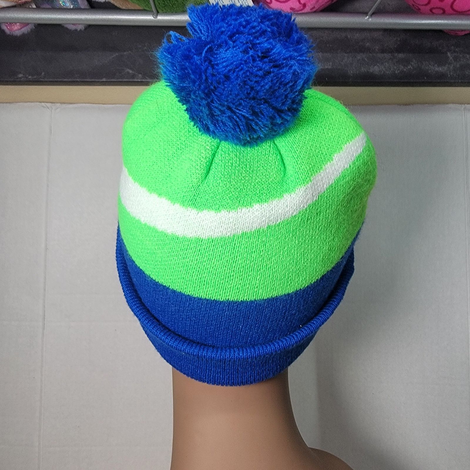 Nike Nike Knit Beanie w/ Single Pom Pom - Size Youth* Size ONE SIZE - 4 Thumbnail