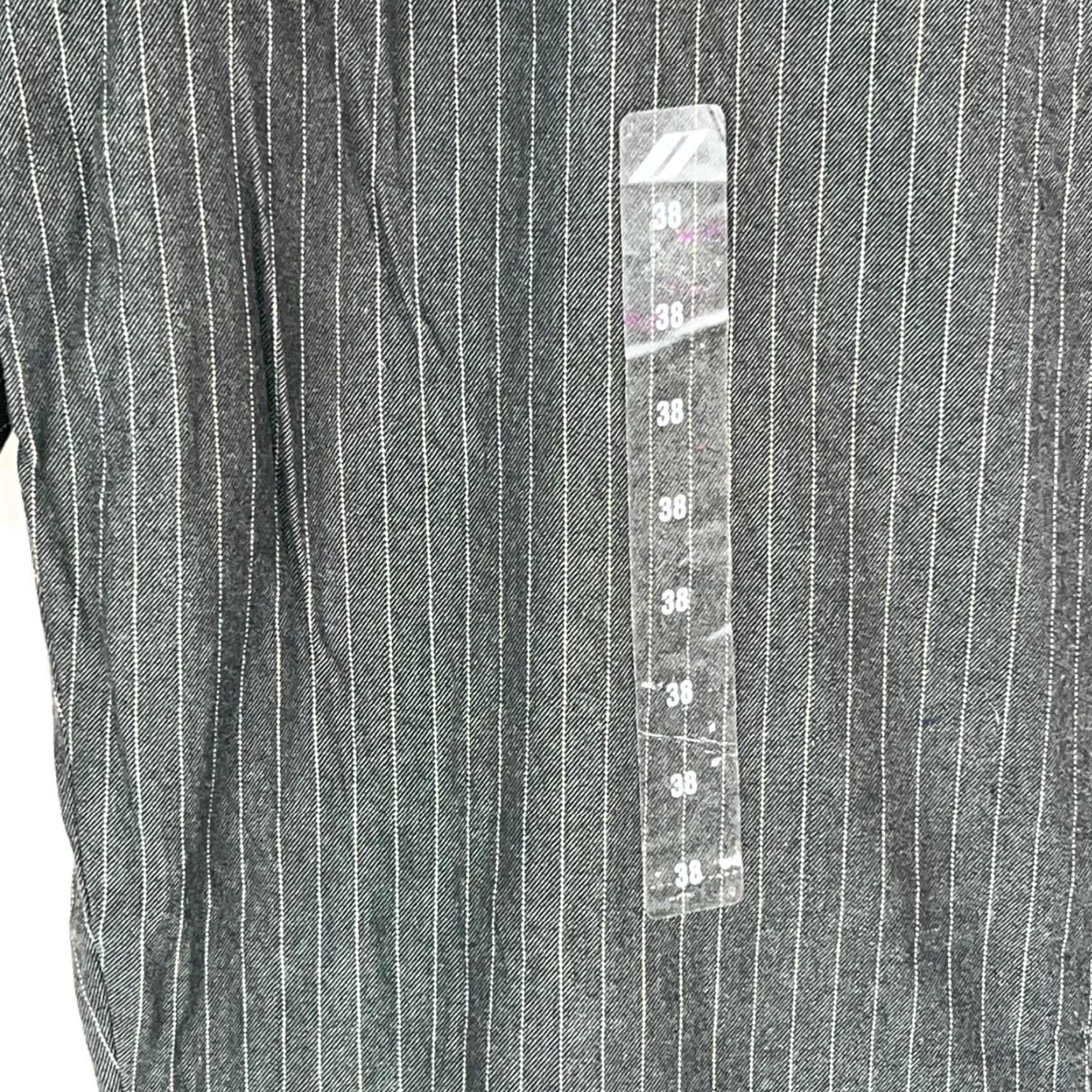 DKNY DKNY Jeans Dress Pants Mens Gray Striped Flat Front Mid Rise Straight Leg Size 38 Inseam 34 in Size US 40 / EU 56 - 7 Thumbnail