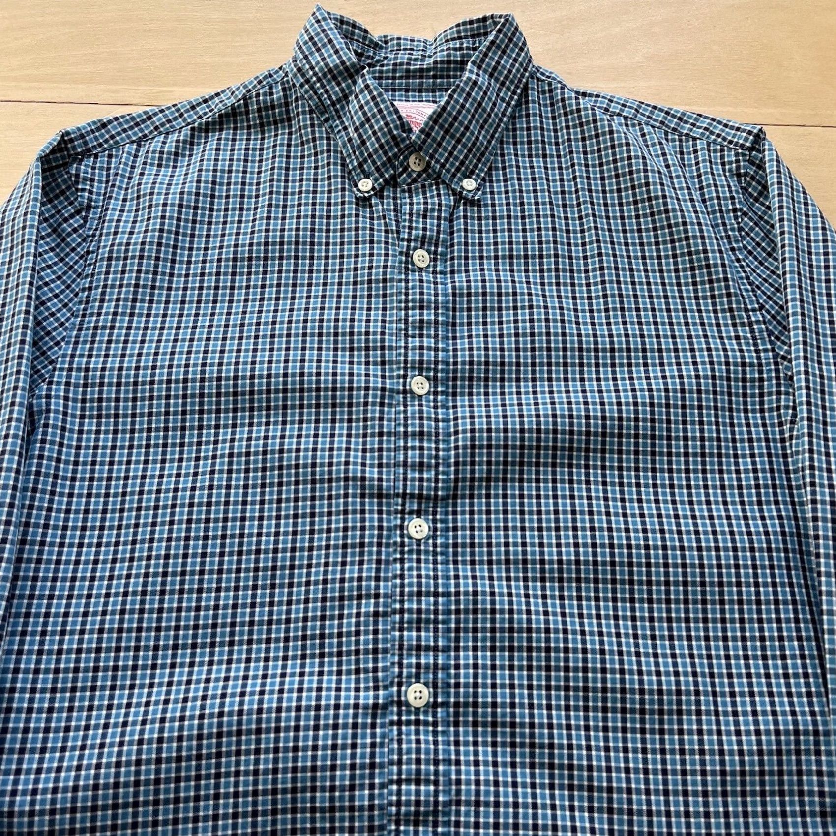 Vintage J Press Shirt Large Blue Collared Button Up Long Sleeve Chicago Illinois Size US L / EU 52-54 / 3 - 3 Thumbnail