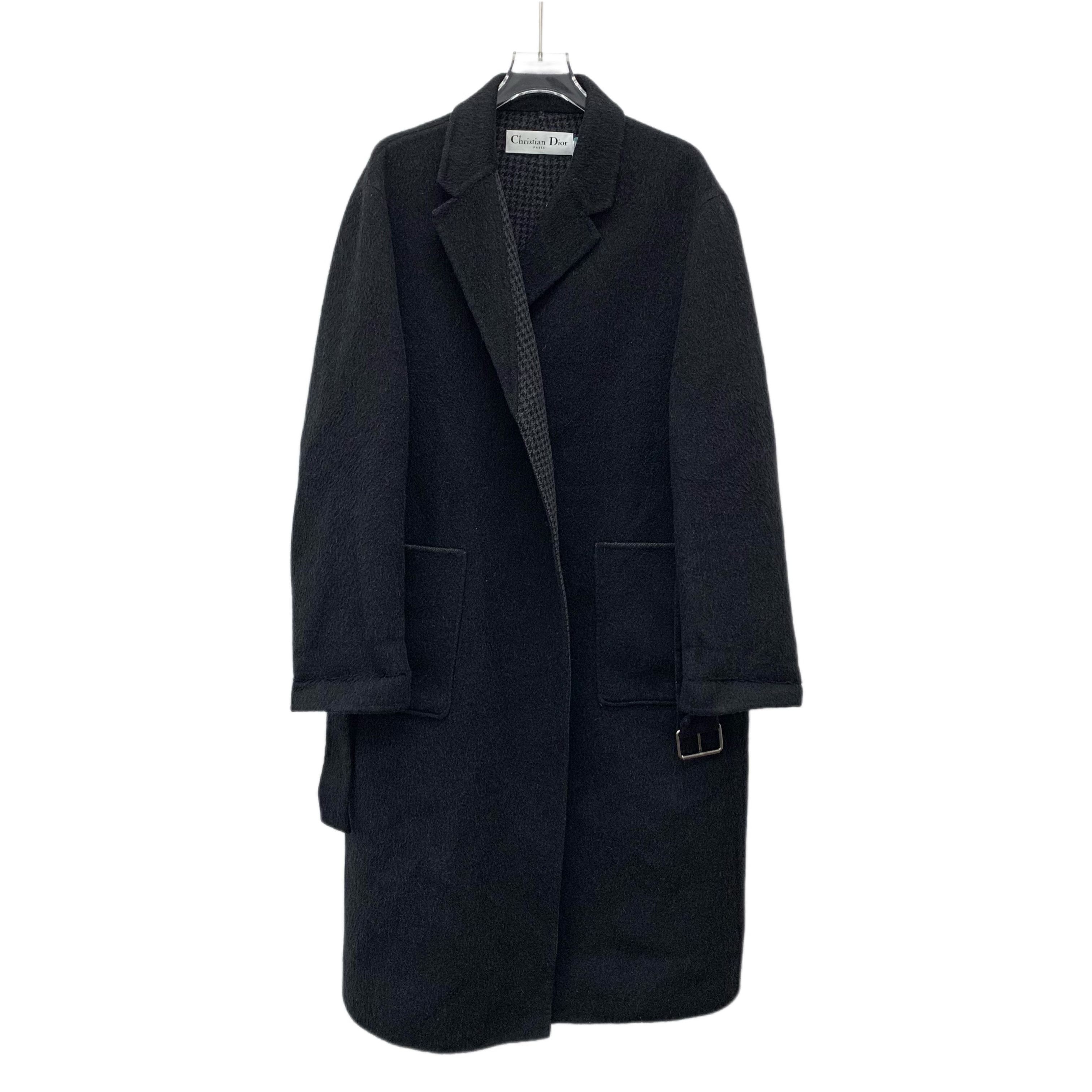Dior Dior Houndstooth Wool Belted Coat (Size 44) Size US S / EU 44-46 / 1 - 1 Thumbnail