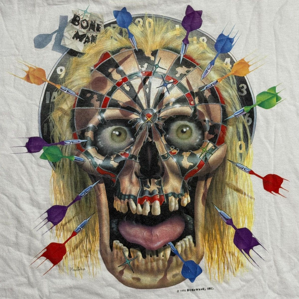 Vintage Vintage 90s Bone Man Size US XL / EU 56 / 4 - 4 Thumbnail