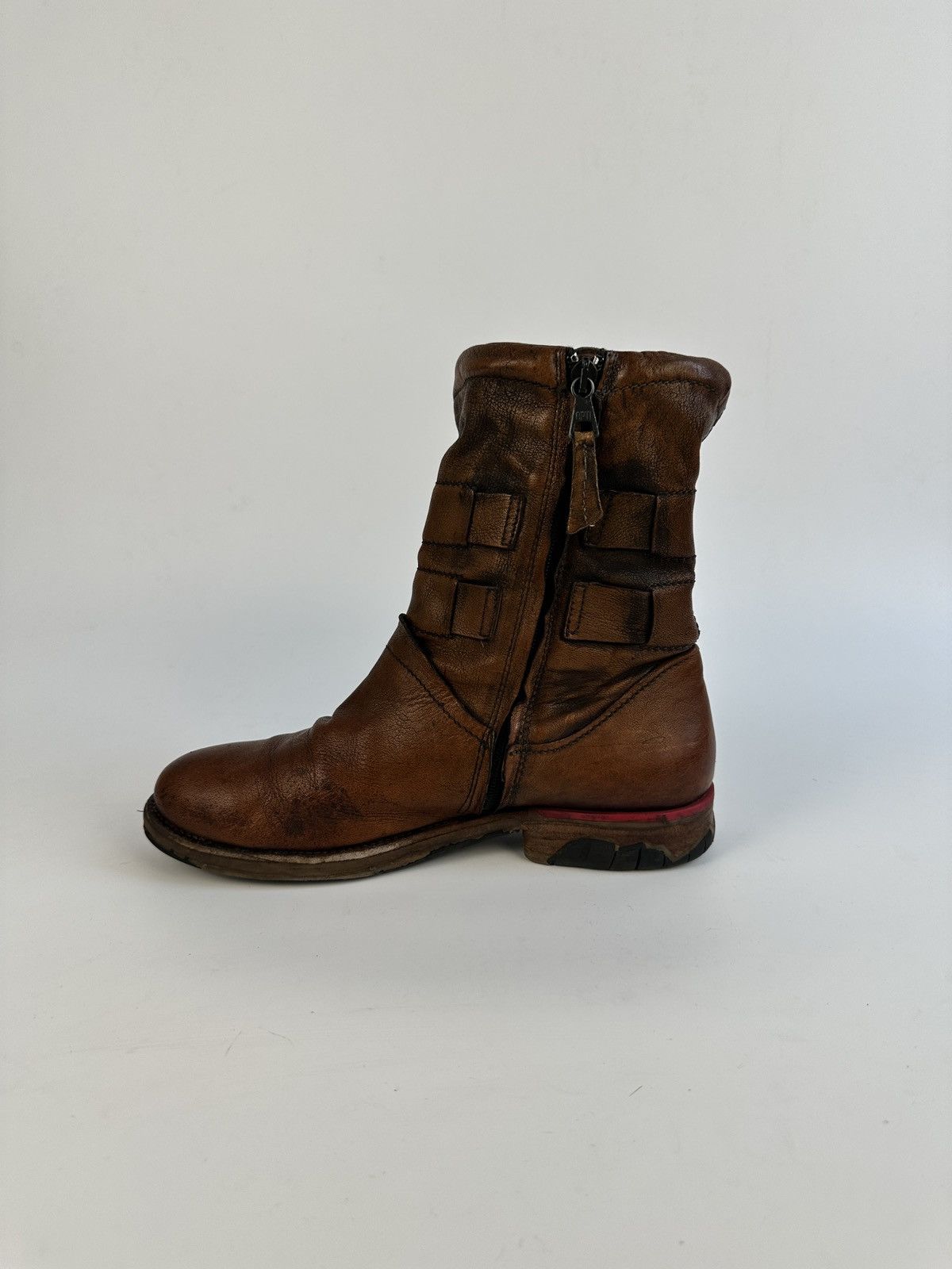 A.S.98 Airstep A.S.98 Pelle Boots Stivali Donna Taglia Biker Moto Size US 9 / IT 39 - 7 Thumbnail
