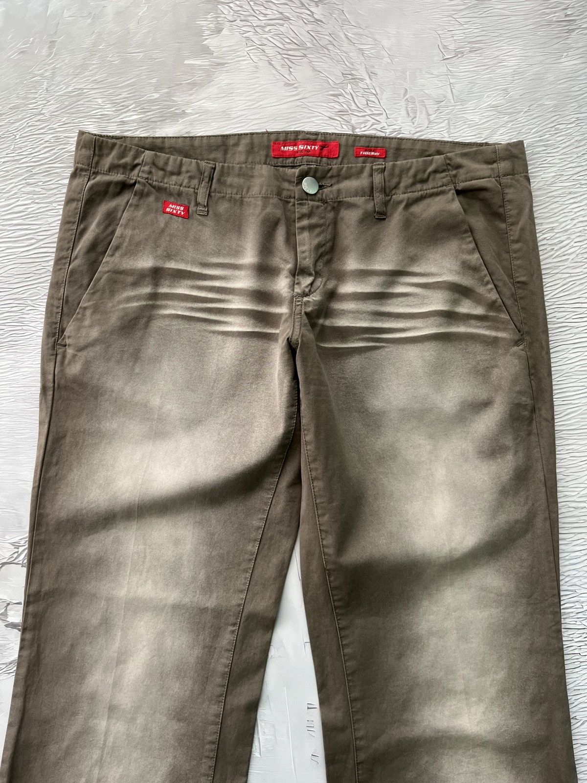 Miss Sixty Rare Miss Sixty Wide Leg Y2K Pants If Six Was Nine Beige Size 30" / US 8 / IT 44 - 4 Thumbnail