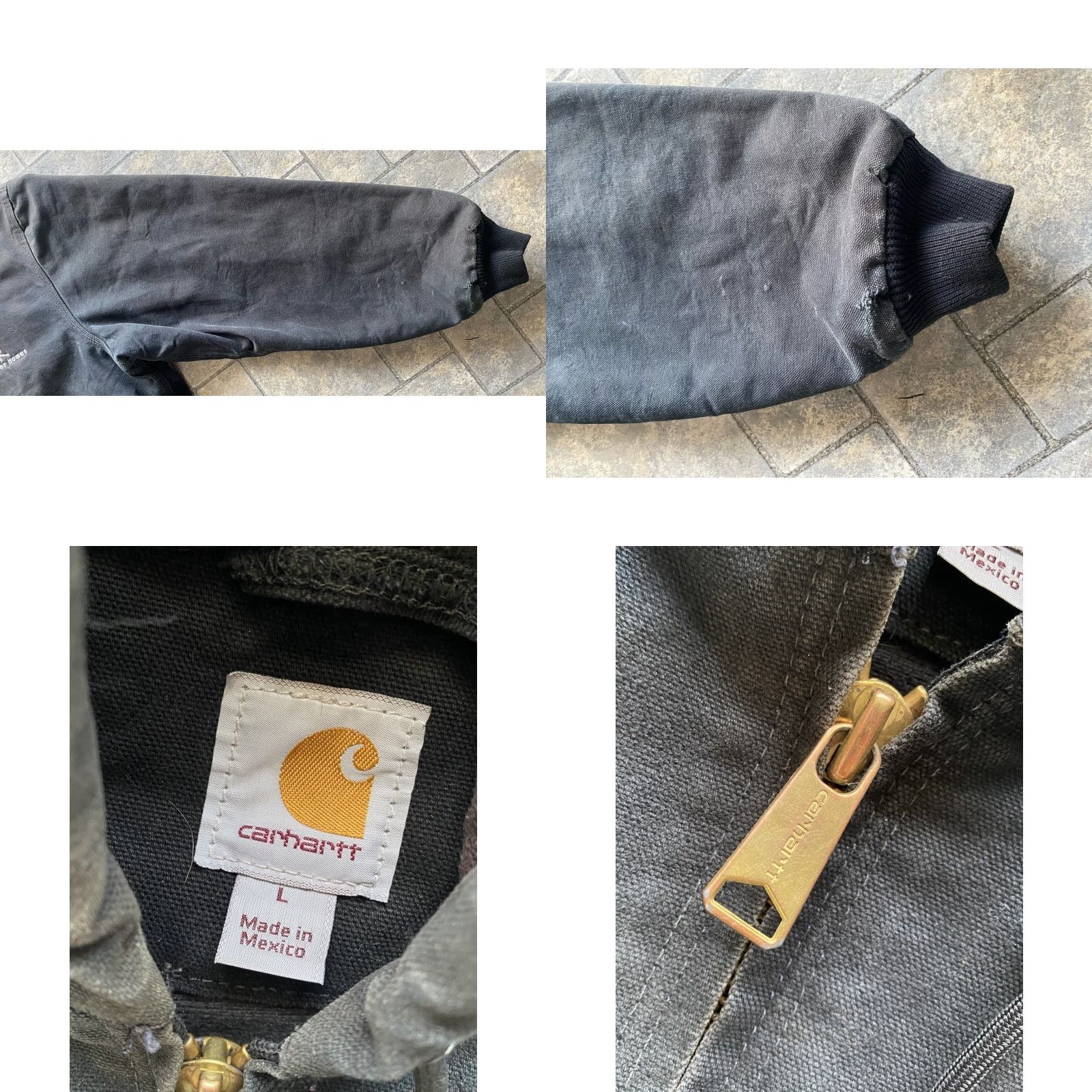 Carhartt Carhartt Jacket Hooded Work MENS Large L Black Embroidered 103940BLK Long Description: Preowned Wear Size US L / EU 52-54 / 3 - 8 Thumbnail
