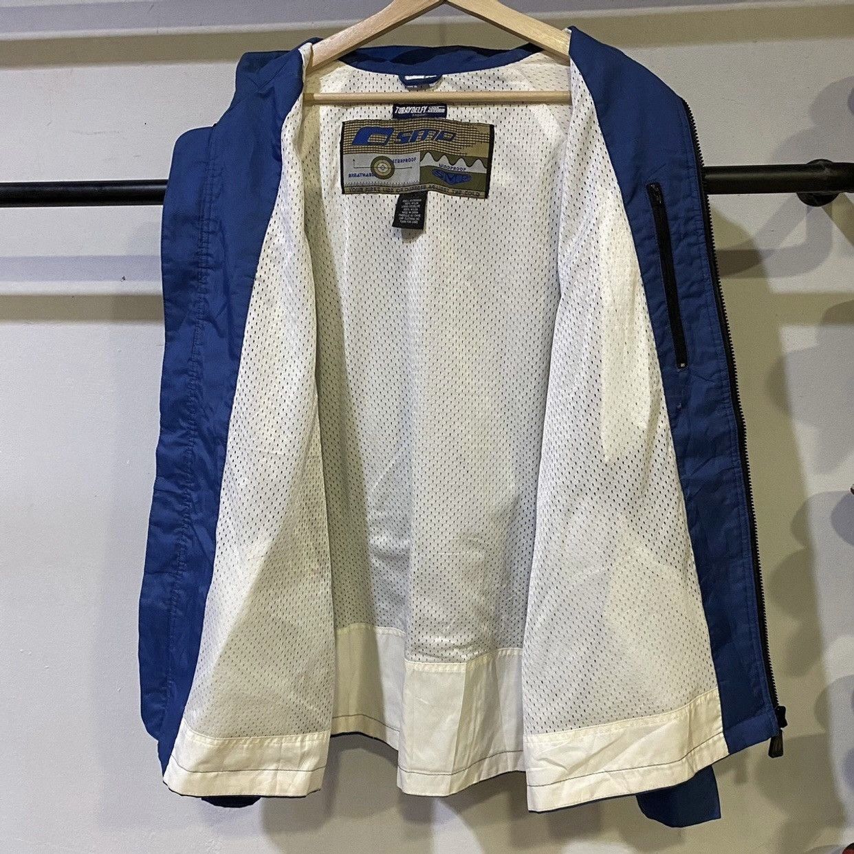 Vintage Vtg 90's SMP Windbreaker Water And Wind Proof Zip Up Jackets Size US L / EU 52-54 / 3 - 3 Thumbnail