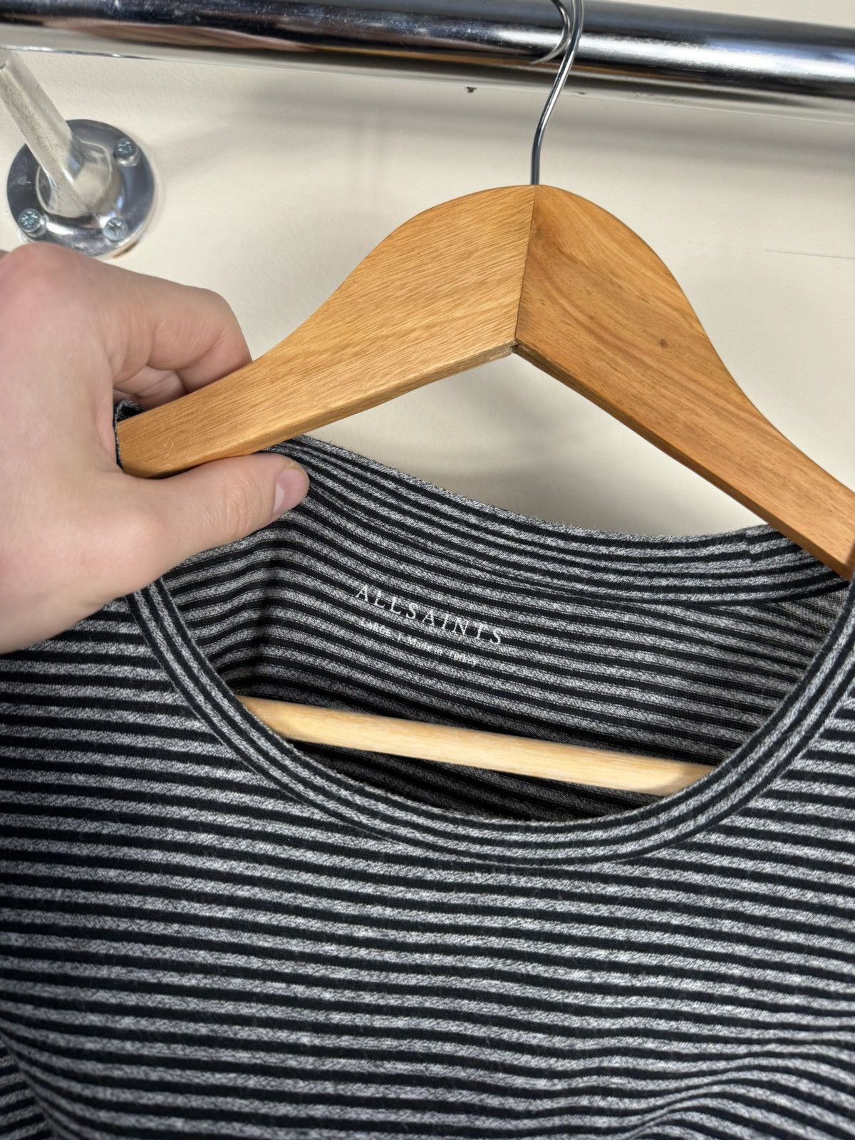 Allsaints Allsaints Striped Basic T shirt Size US L / EU 52-54 / 3 - 3 Thumbnail