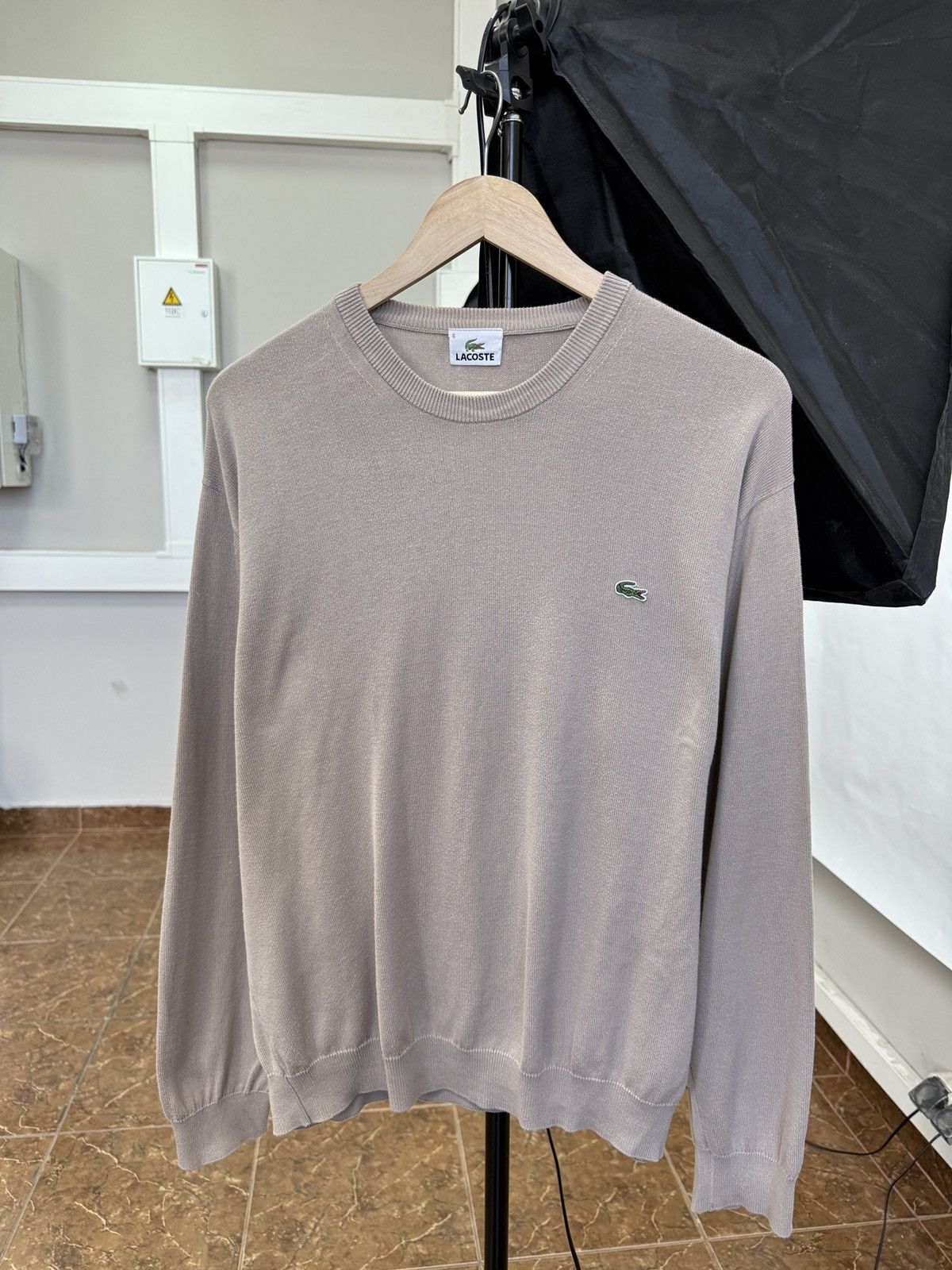 Lacoste 🇫🇷 Vintage 90s Lacoste Sweater made in France Rare Retro Hype Size US L / EU 52-54 / 3 - 1 Thumbnail