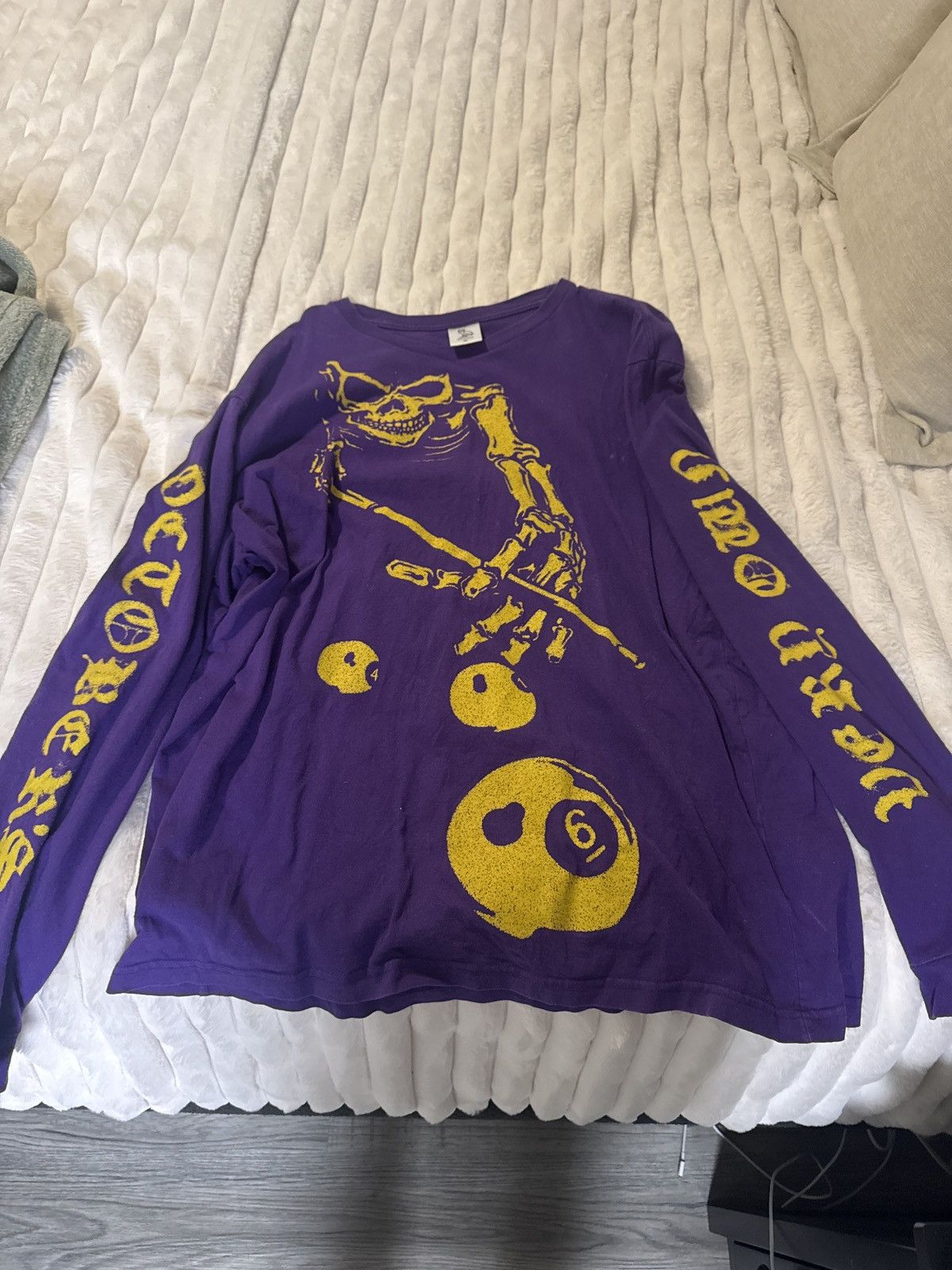 October's Very Own Purple Ovo Skeleton Long sleeve Tee shirt Size US XL / EU 56 / 4 - 1 Thumbnail