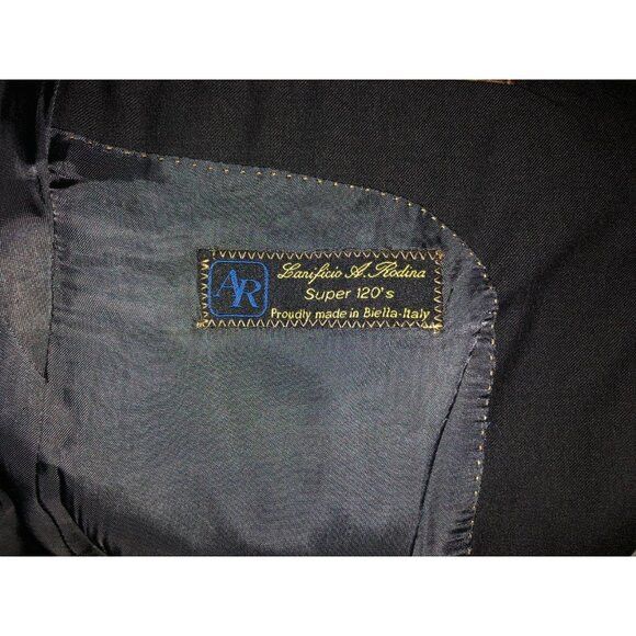 Pronto Uomo pronto uomo men's 100%wool 2pc suit size: 43R pants: 38/29 Size 42R - 8 Thumbnail