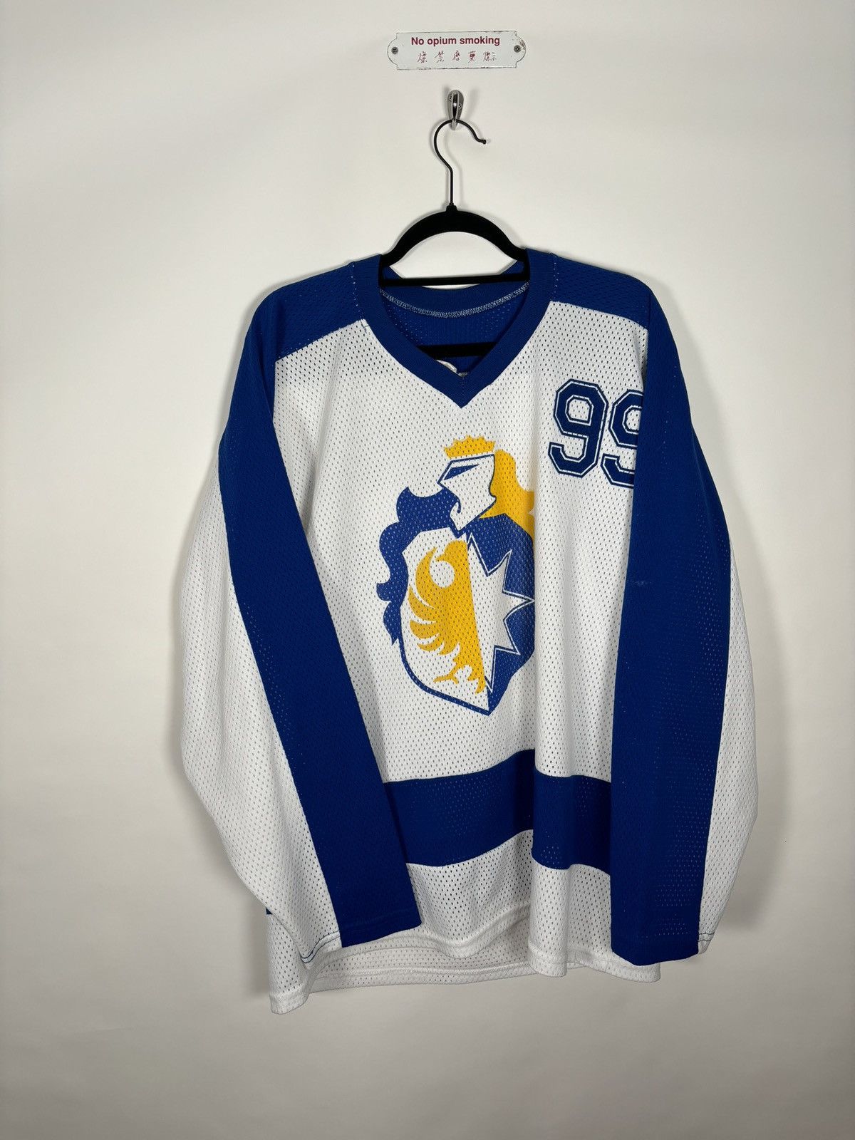 Vintage 🚭 ERD REFERENCE PIECE🚭 80s LE ROSEY SATIN HOCKEY JERSEY Size US XL / EU 56 / 4 - 2 Thumbnail