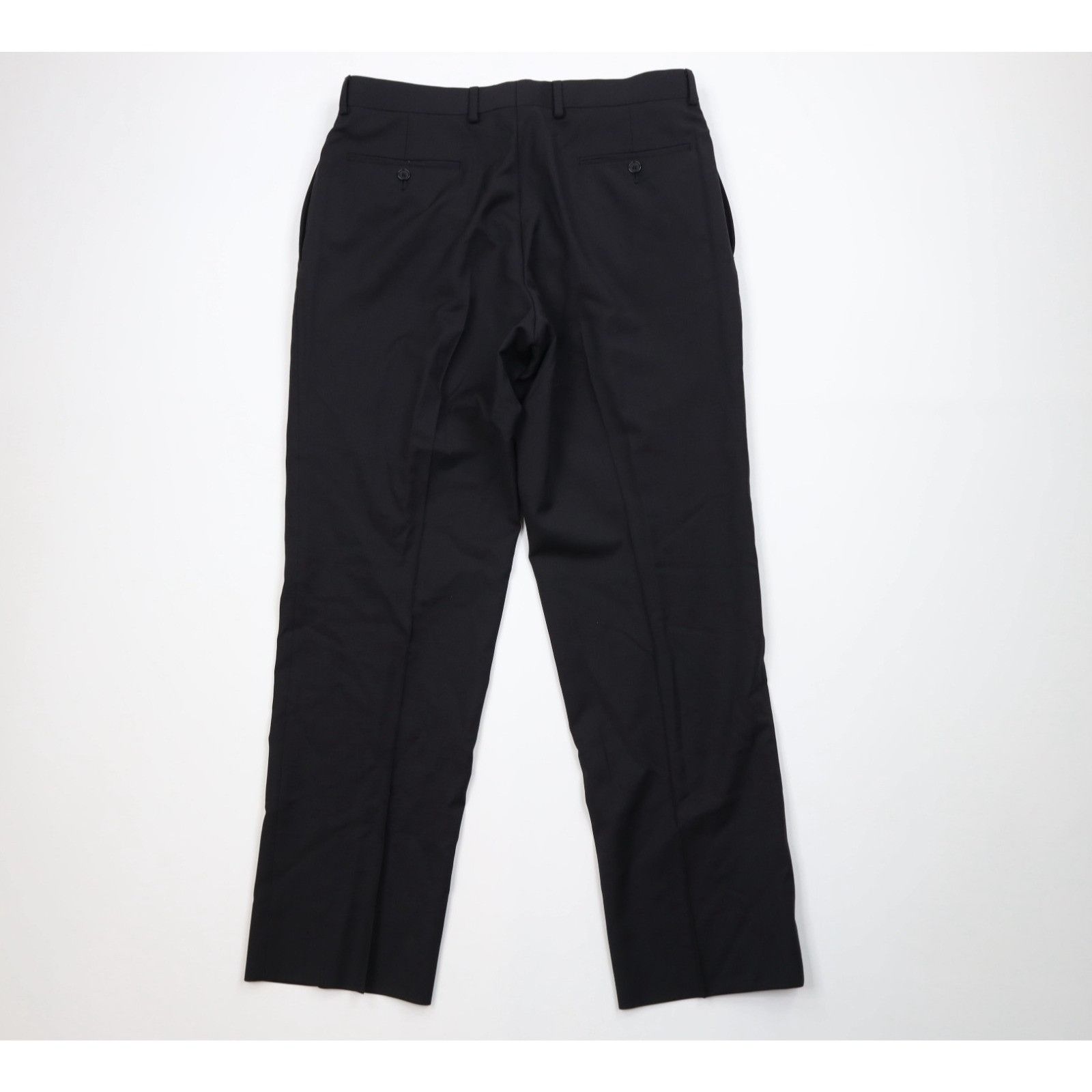 Calvin Klein Calvin Klein 2 Piece Wool Wedding Suit Black Size 40R - 14 Thumbnail