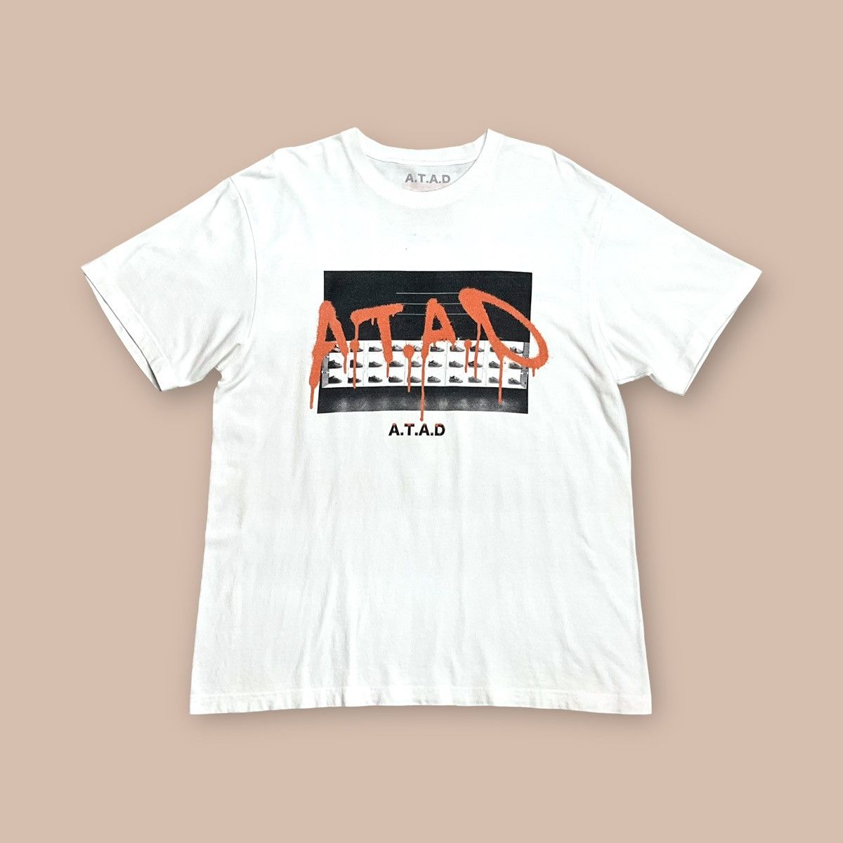 atmos ATAD x COOK TEE WHITE Size US L / EU 52-54 / 3 - 1 Thumbnail