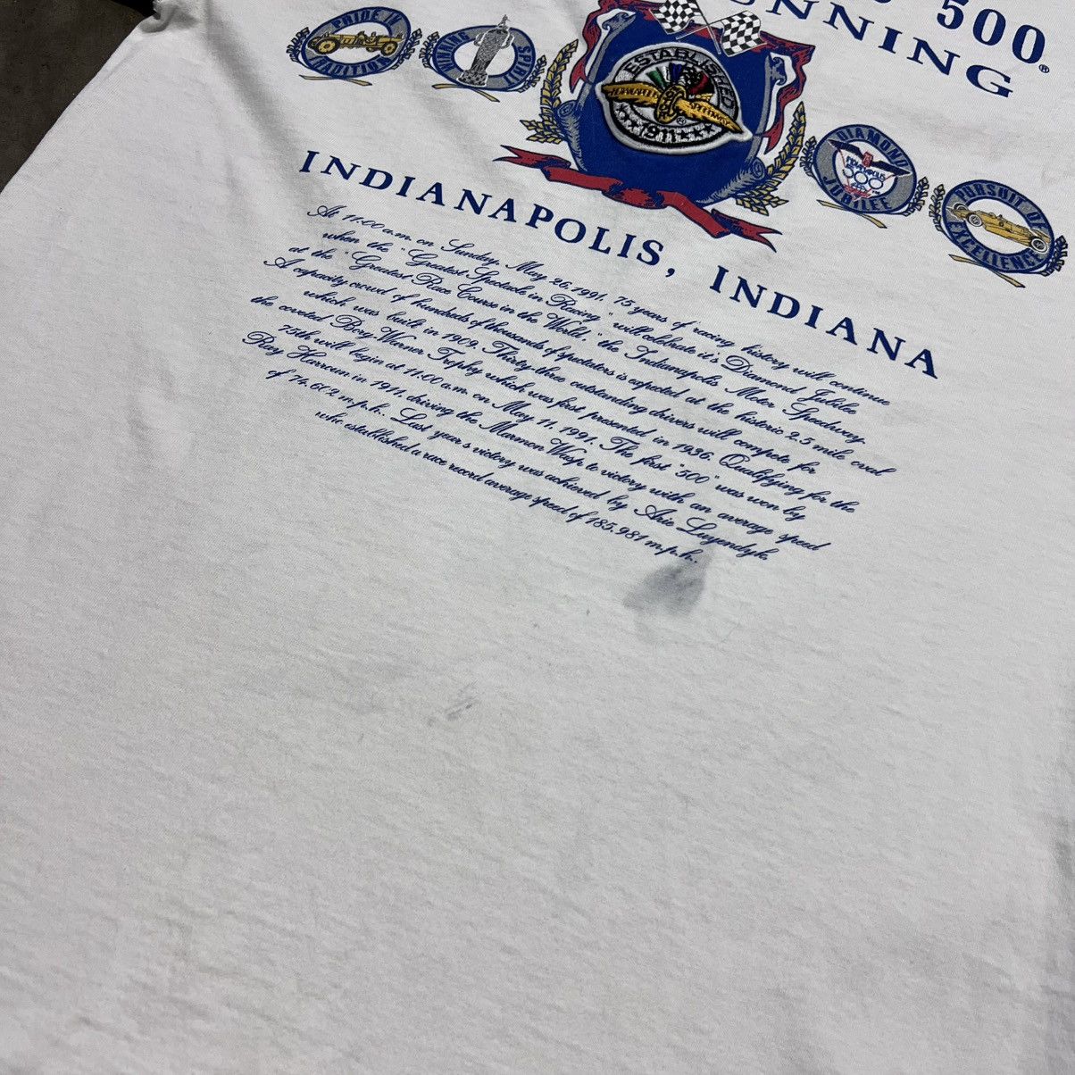 Nutmeg × Vintage Vintage 90s Indianapolis 500 Nutmeg T shirt INDY Car Racing Size US XL / EU 56 / 4 - 3 Thumbnail