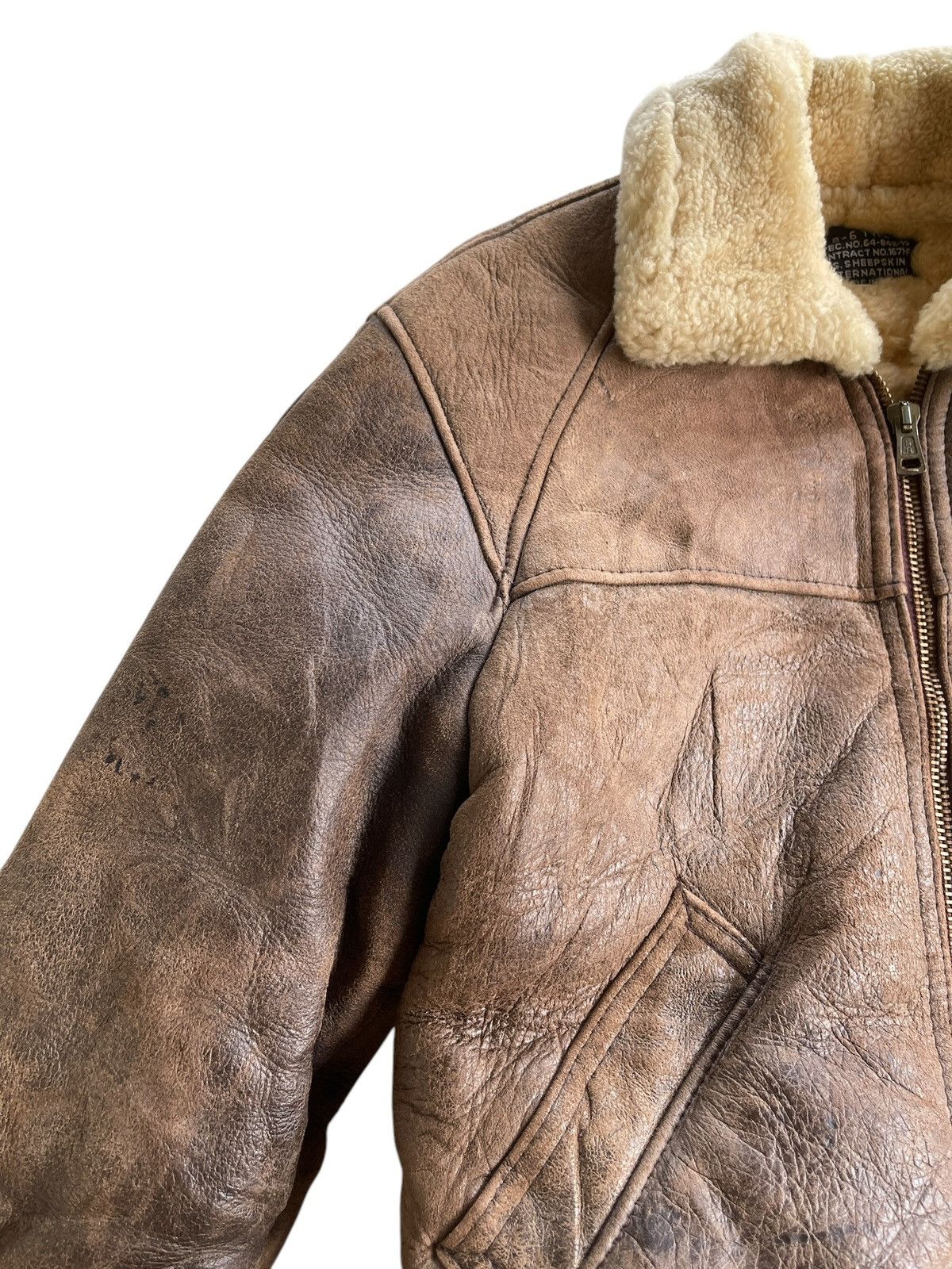 Vintage Vintage B-6 U.S Sheepskin International Flight USA Jacket Size US L / EU 52-54 / 3 - 7 Thumbnail