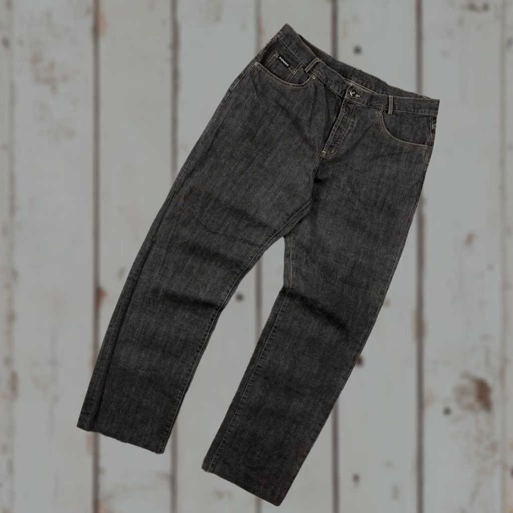 Yves Saint Laurent VINTAGE Saint Laurent Jeans Men 36x34 Black Logo 5-Pocket Denim Straight Baggy YSL Size 36 Mens Size US 36 / EU 52 - 1 Thumbnail