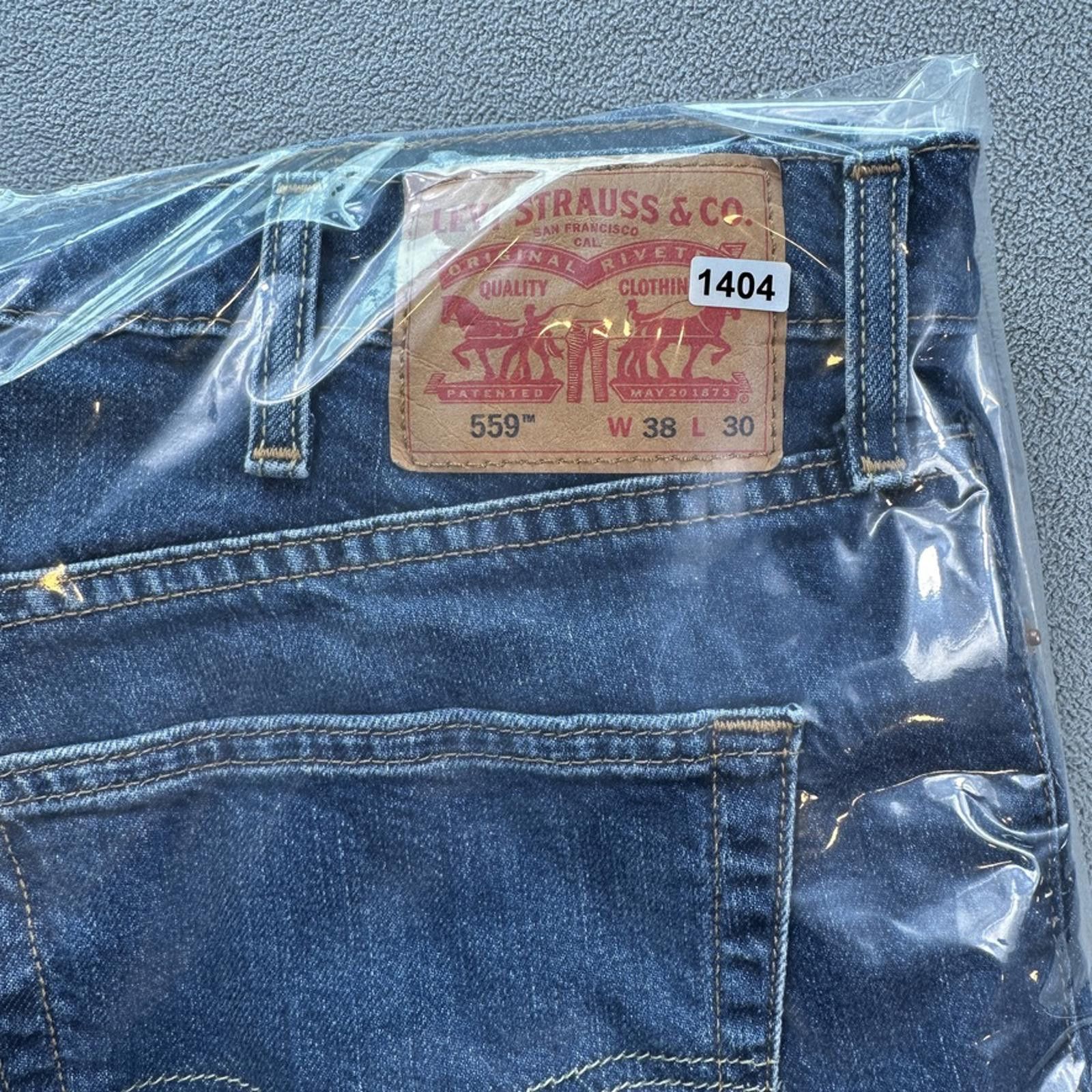 Levi's Levis 559 Jeans Mens 38x30 Blue Relaxed Straight Fit Size US 30 / EU 46 - 11 Thumbnail