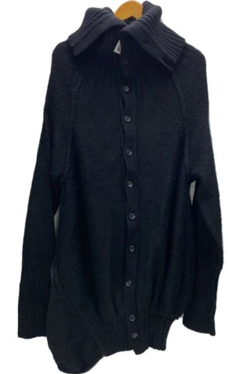 Yohji Yamamoto Yohji Yamamoto Black wool knit coat 2506-Nextarrow Size US L / EU 52-54 / 3 - 1 Thumbnail
