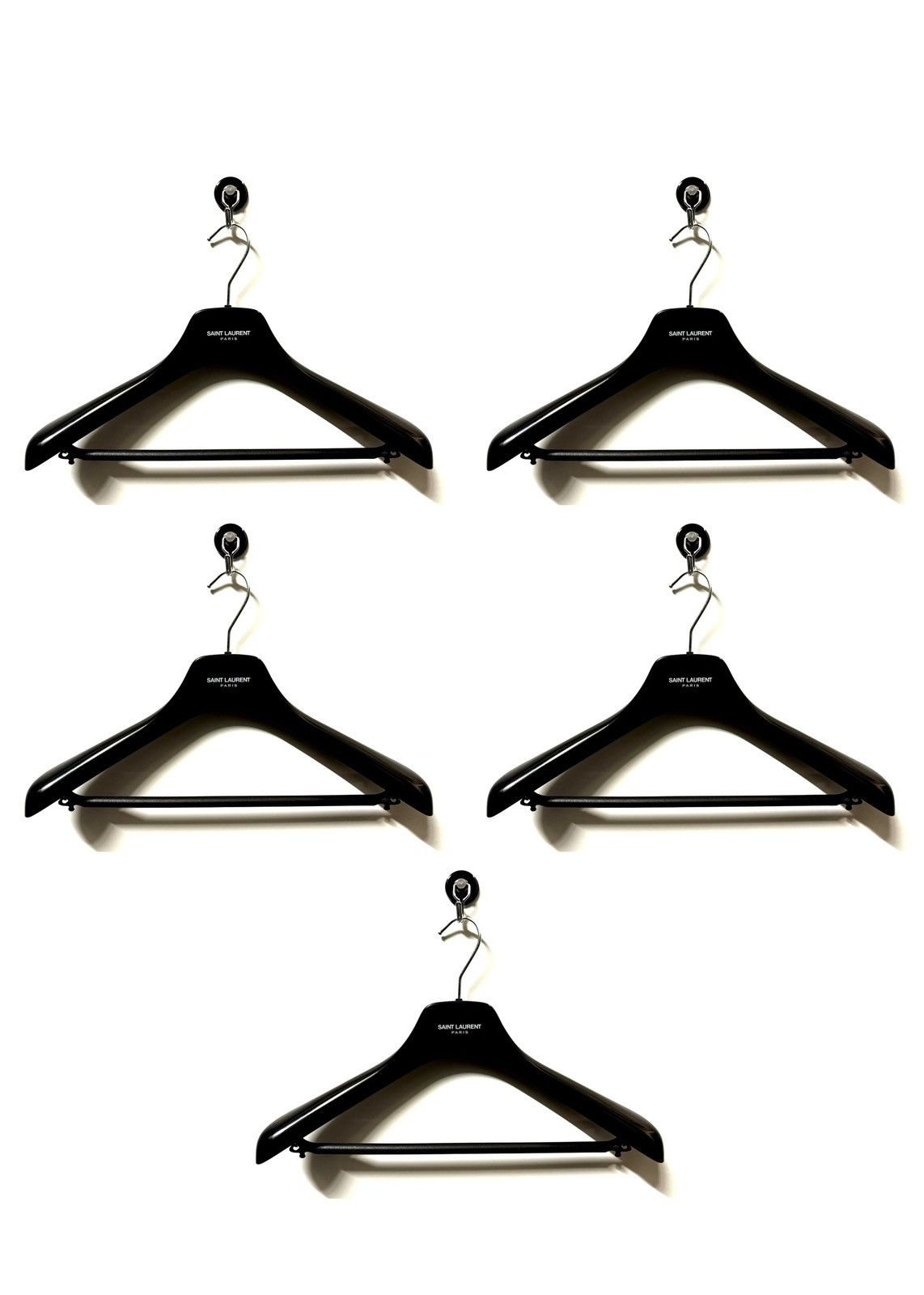 Saint Laurent Paris Saint Laurent Paris 5x logo hangers Size ONE SIZE - 3 Thumbnail