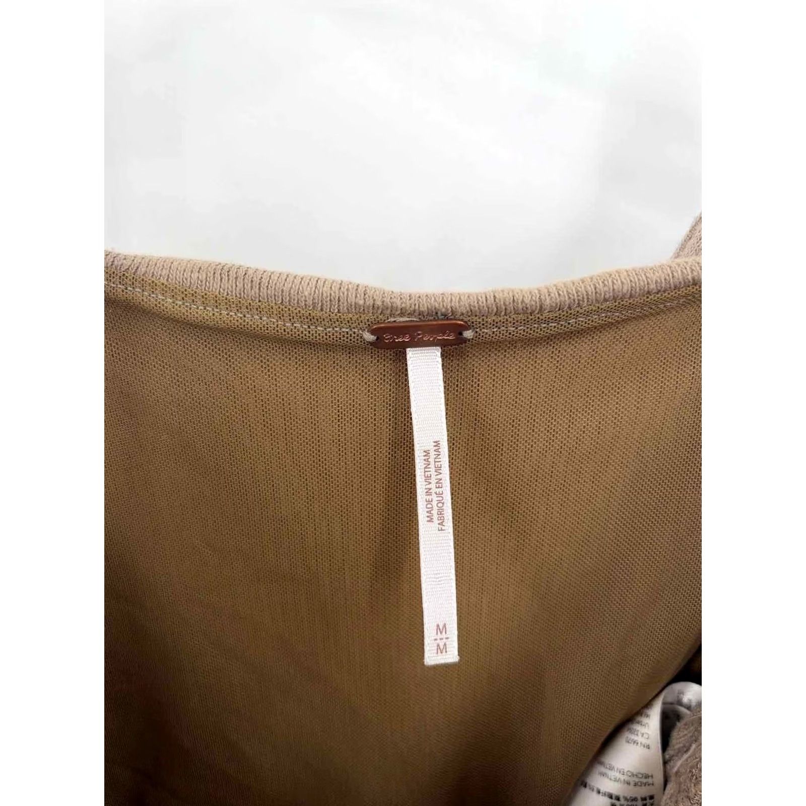 Free People Pre-Owned Free People Tan Tank Top Size Medium Regular Size M / US 6-8 / IT 42-44 - 3 Thumbnail