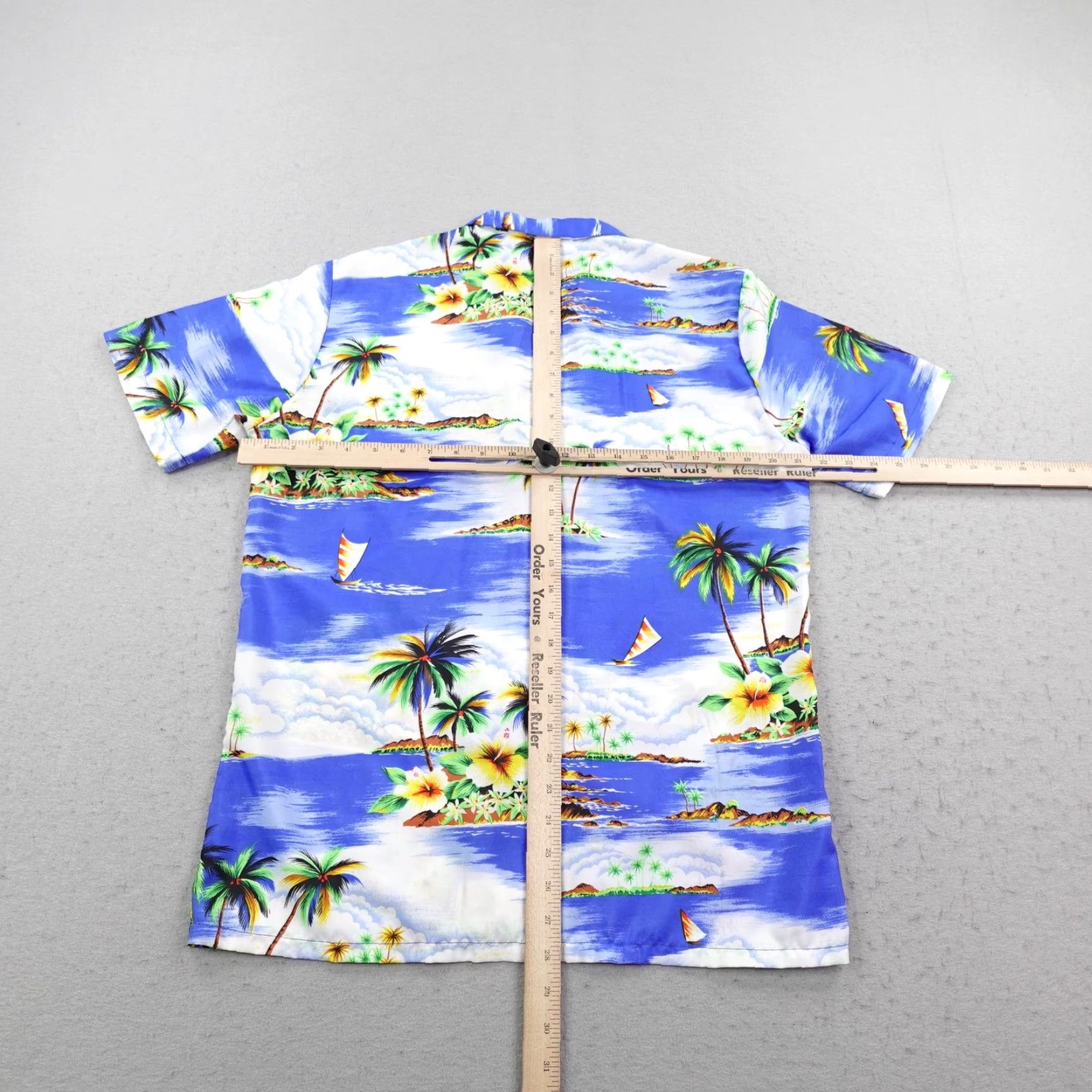 Vintage Vintage Islander Shirt Mens Medium Blue Hawaiian Aloha Tropical Camp Button Up Size US M / EU 48-50 / 2 - 5 Thumbnail