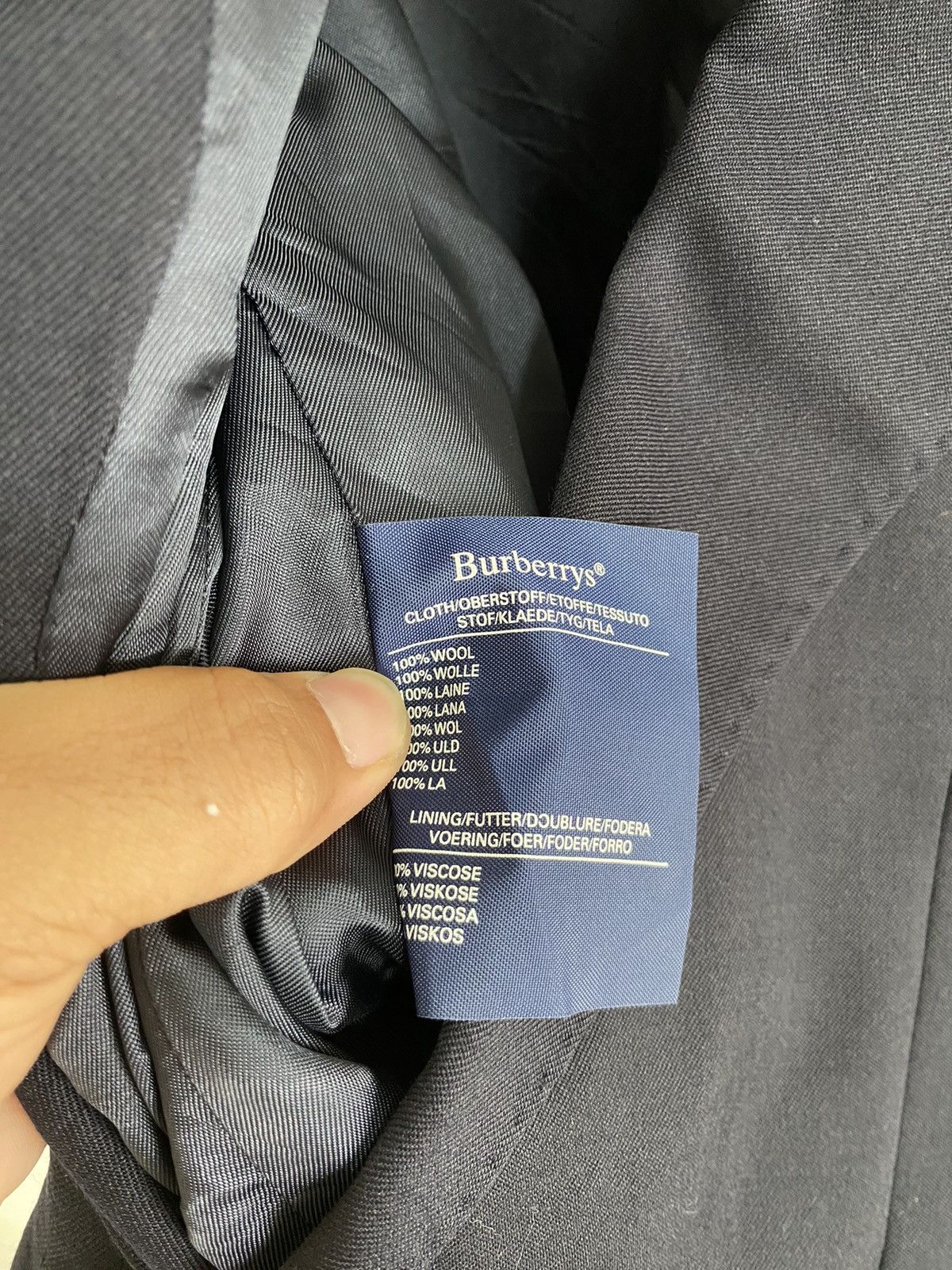 Burberry Burberry Wool Single Breasted Blazer Made In England Size 48S - 9 Thumbnail