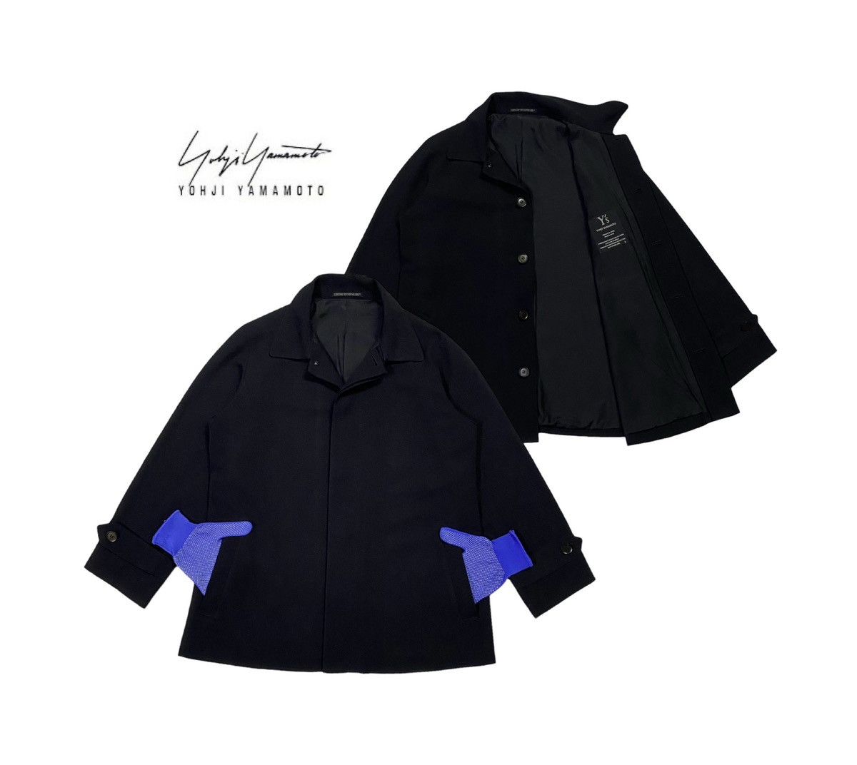 Yohji Yamamoto Yohji Yamamoto Black Wool Jacket Size US L / EU 52-54 / 3 - 1 Thumbnail