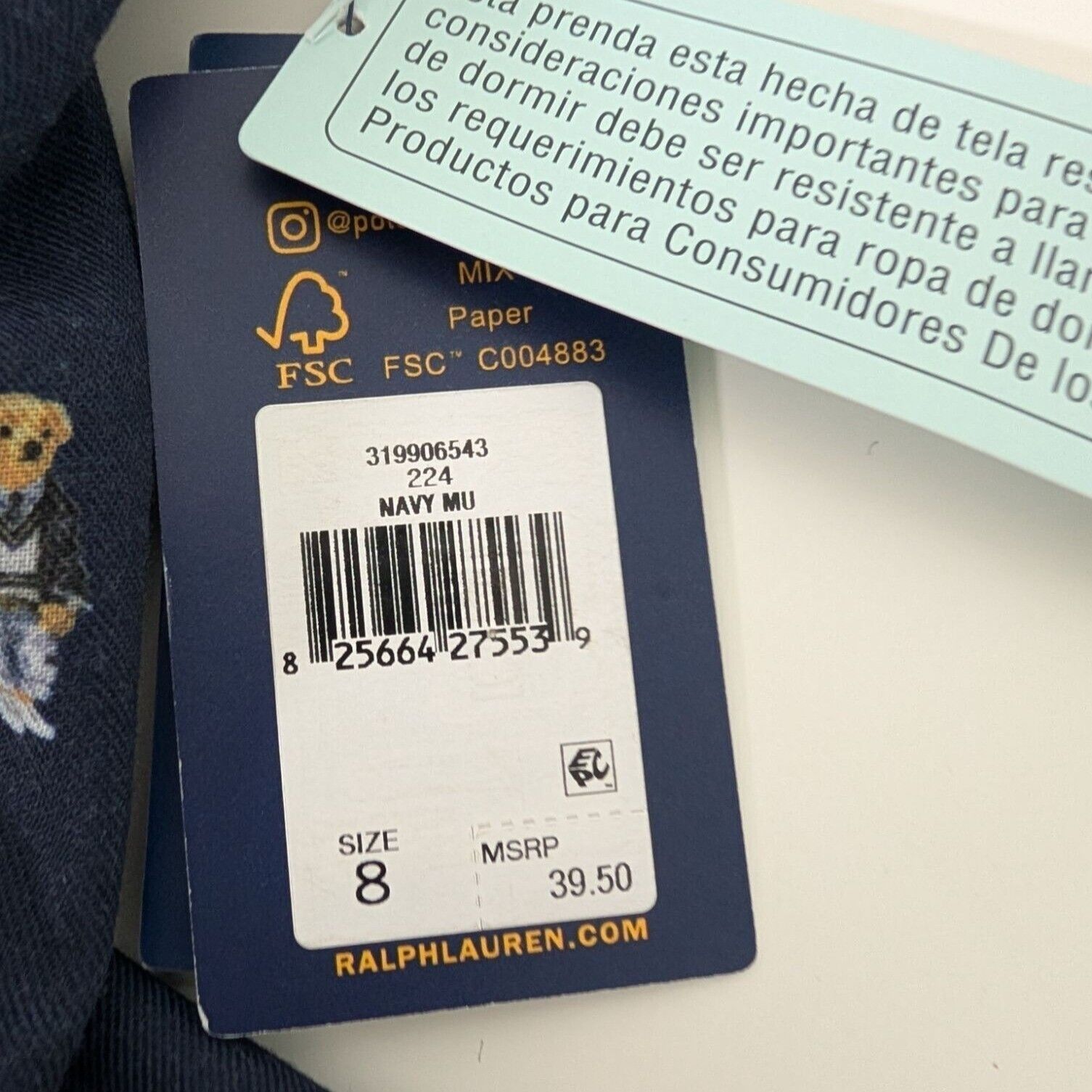 Polo Ralph Lauren NEW Polo Ralph Lauren All Over Bear PJ Pants Boys Size 10 Size US 26 / EU 42 - 3 Thumbnail