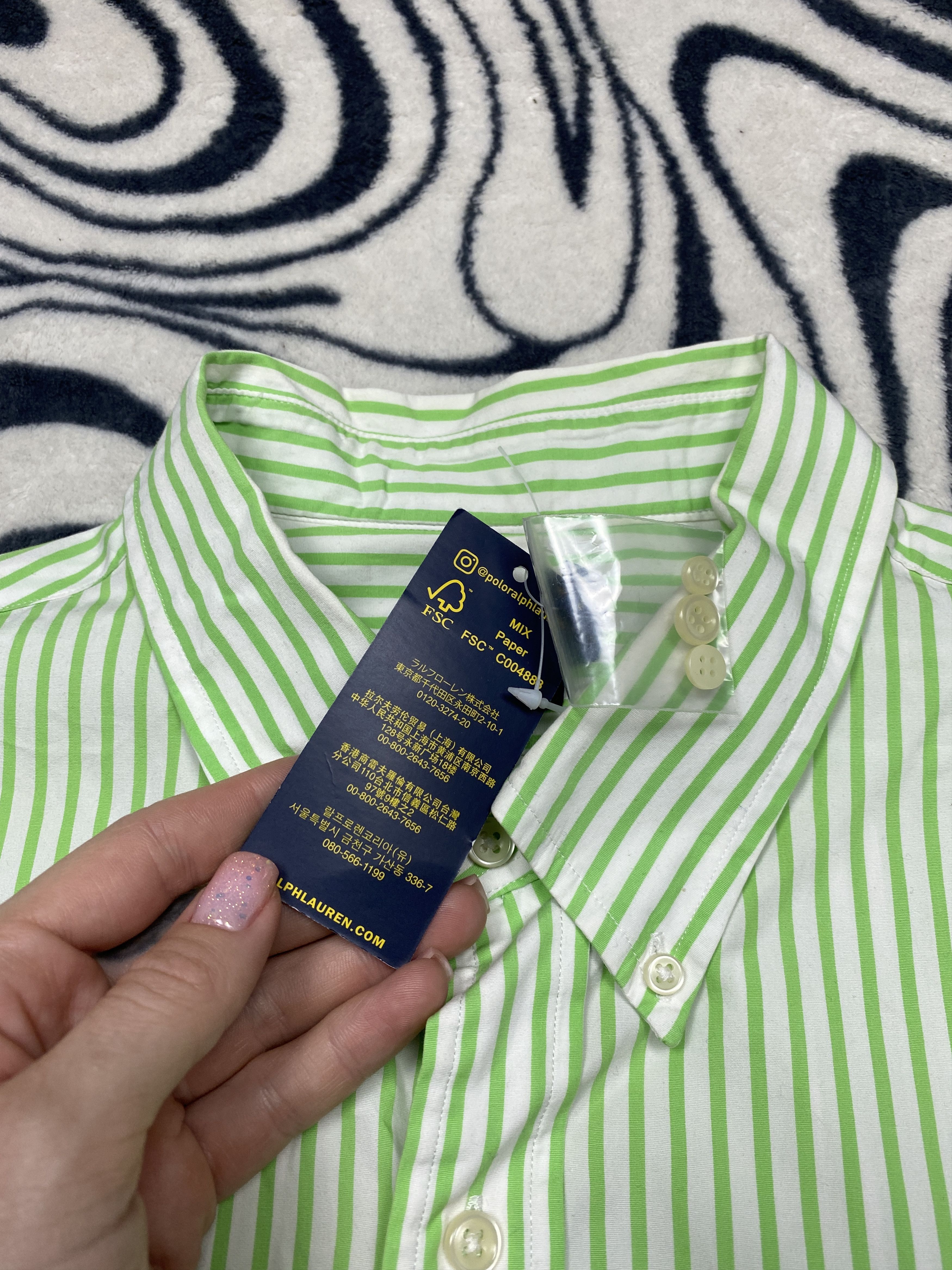 Polo Ralph Lauren NEW Polo Ralph Lauren Mens Long Sleeve Striped Shirt Size US XXL / EU 58 / 5 - 4 Thumbnail