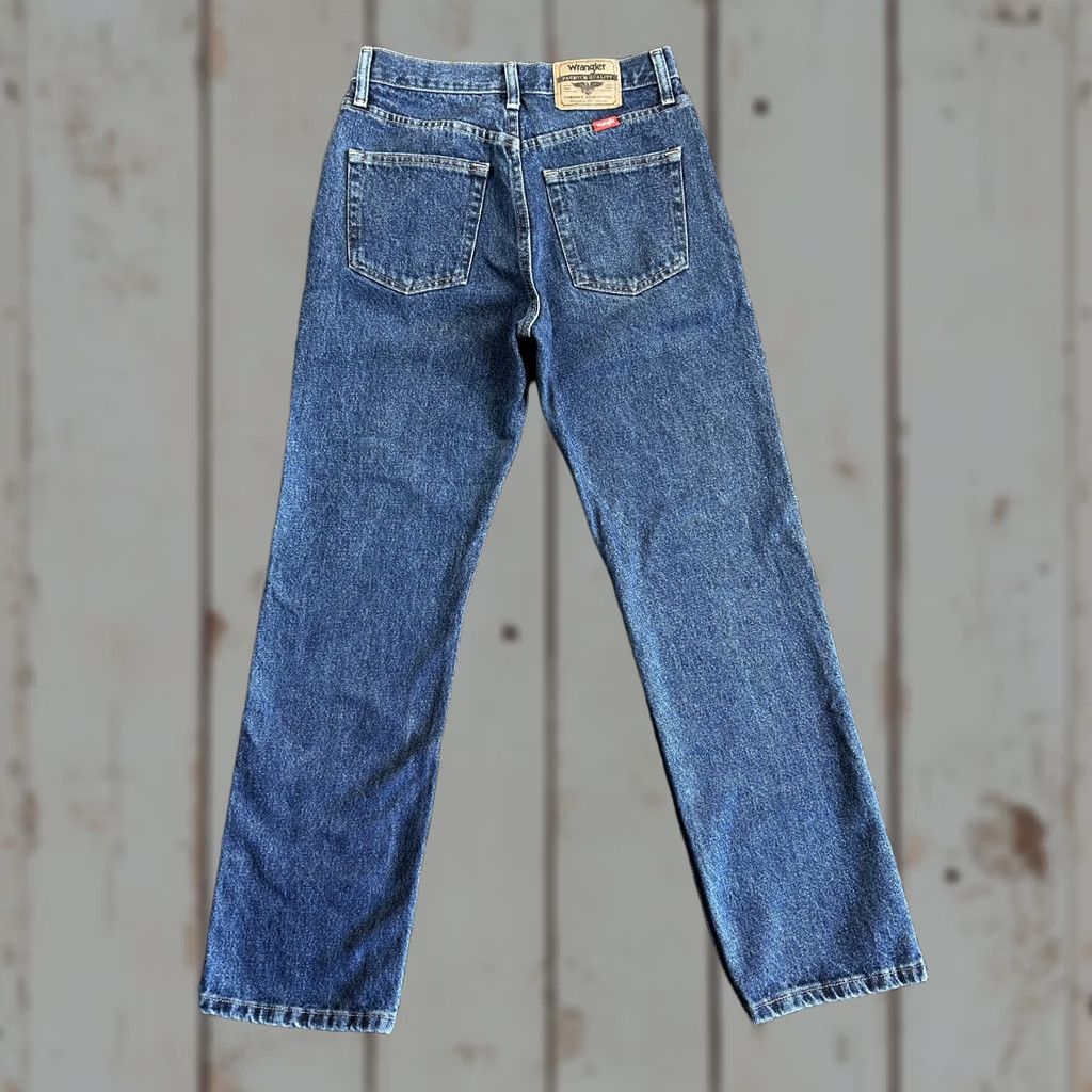 Wrangler VINTAGE Wrangler Jeans Regular Fit 29 x 30 Blue Denim 96501MR Cowboy Work Jeans Mens Regular Blue Denim 29in 30in Size US 29 - 1 Thumbnail