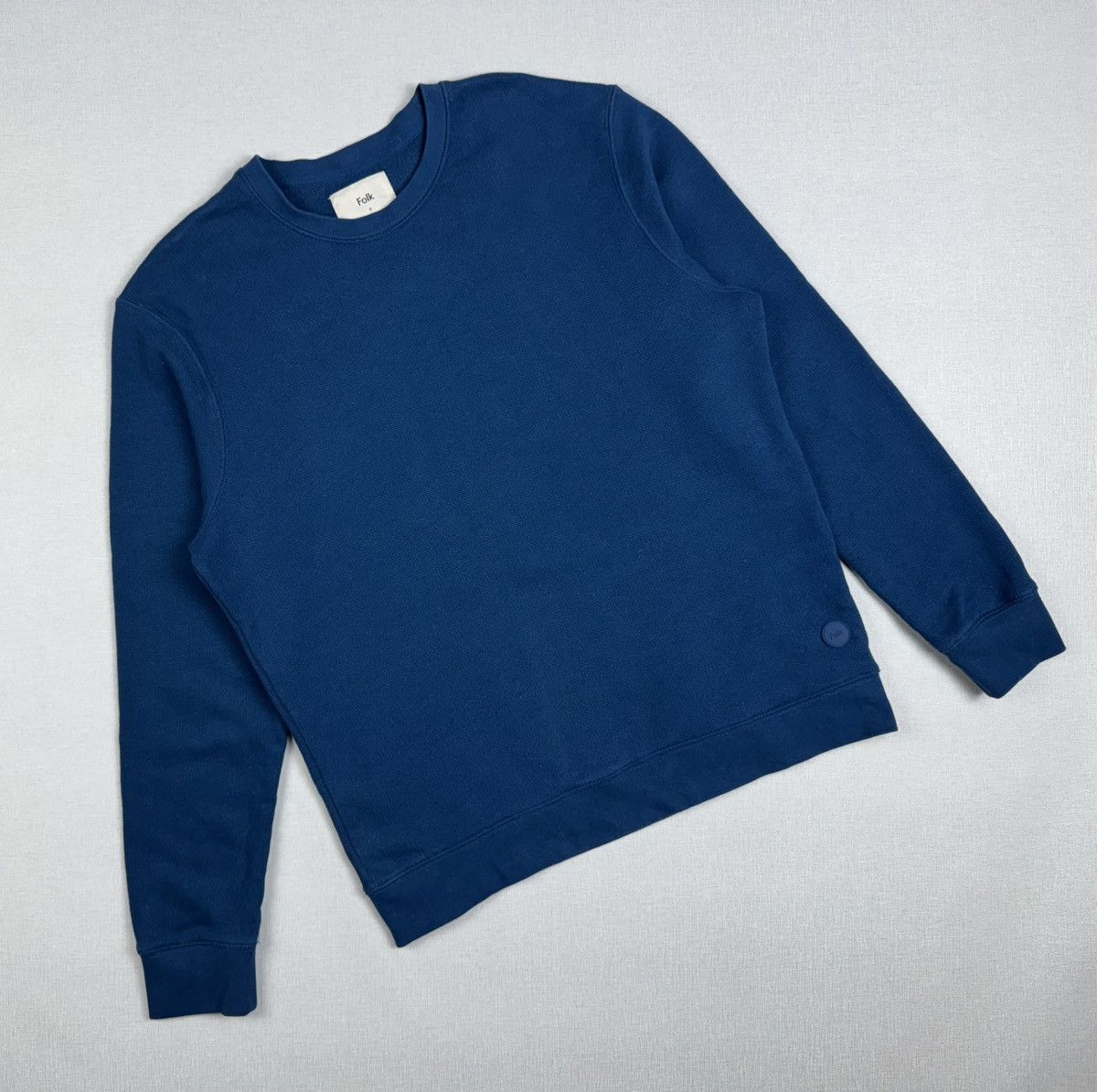Folk Men’s FOLK Navy Blue Crew Neck Sweatshirt Size 5 Size US XL / EU 56 / 4 - 1 Thumbnail