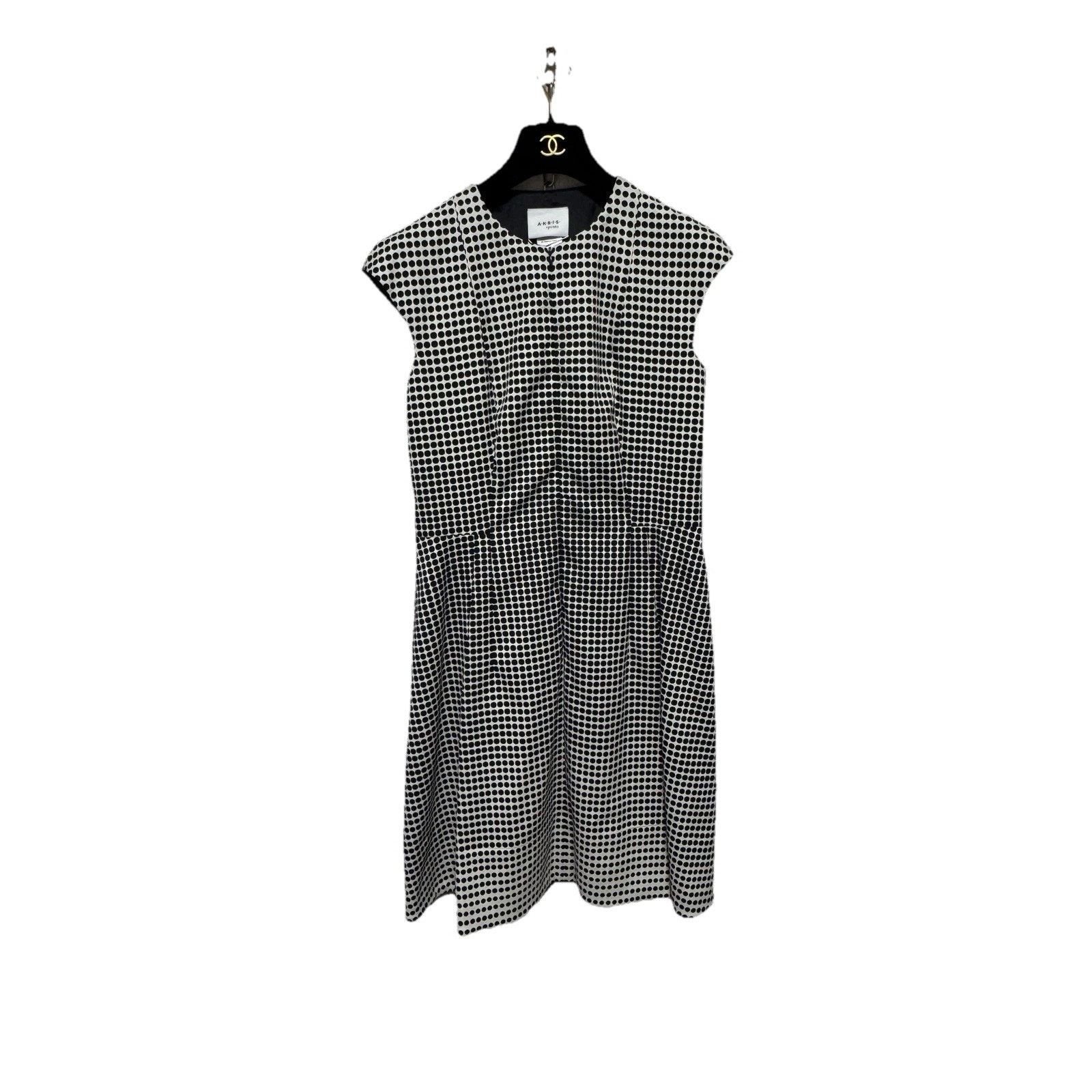 Akris Akris Punto Patterned Sleeveless Midaxi Dress Size M / US 6-8 / IT 42-44 - 1 Thumbnail