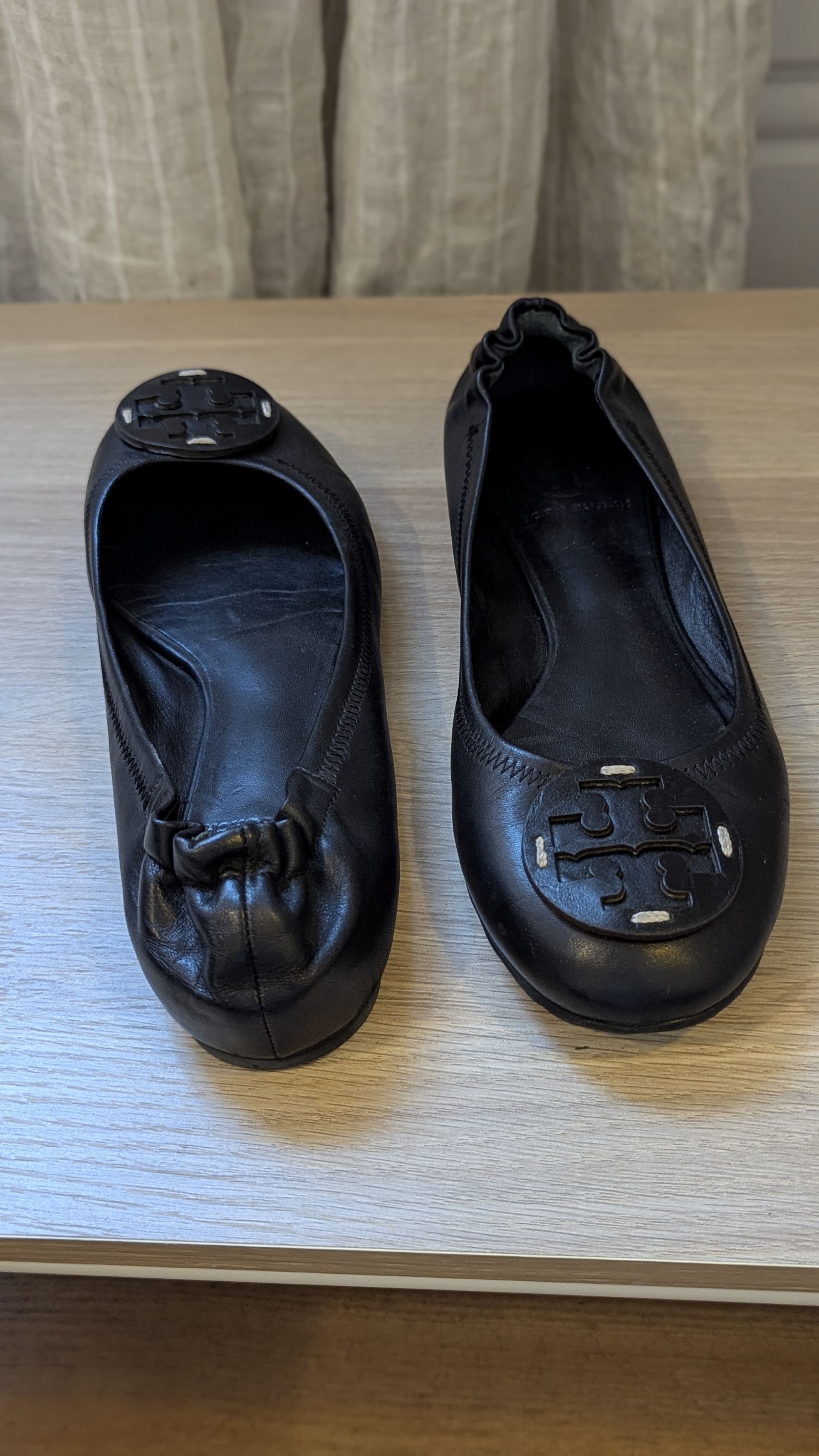 Tory Burch Black leather ballerina Size US 7 / IT 37 - 4 Thumbnail