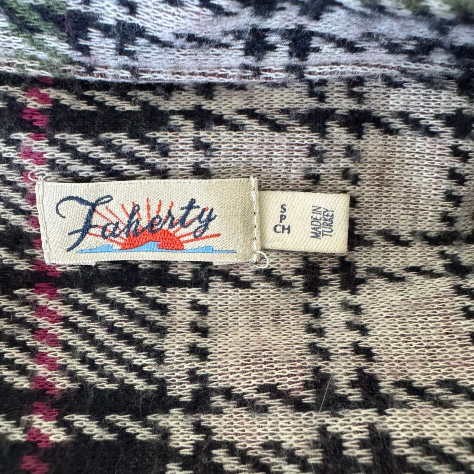 Faherty FAHERTY Legend Sweater Shirt Size Small Pink Green Size S / US 4 / IT 40 - 3 Thumbnail