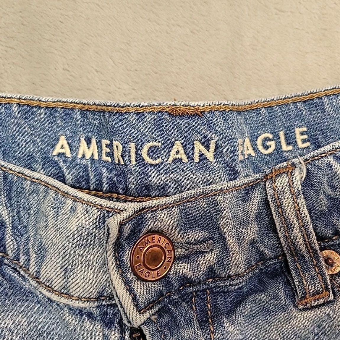 American Eagle Outfitters American Eagle Shorts Women 0 Denim 27x3 Mini 90s Boyfriend Distressed Faded Y2K Size 25" / US 0 / IT 36 - 2 Thumbnail