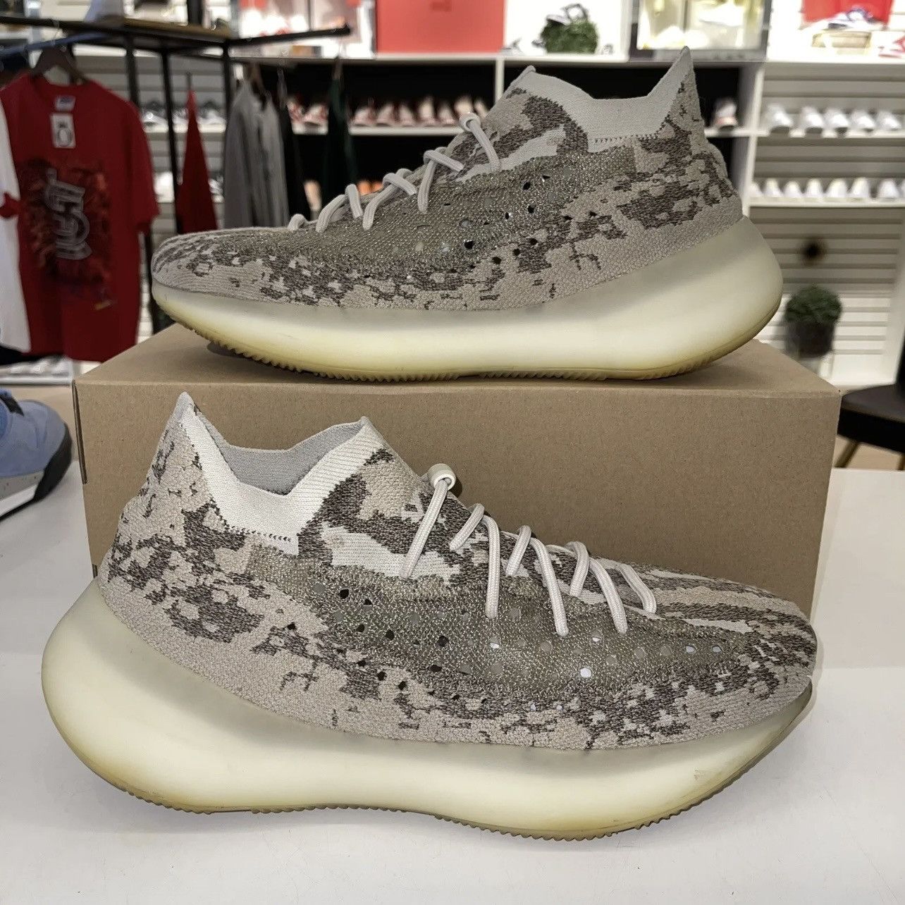 image of Yeezy Season Yeezy Boost 380 ‘Pyrite’ - Worn With Original Box Shoes in Grey/Tan, Men's (Size 13)