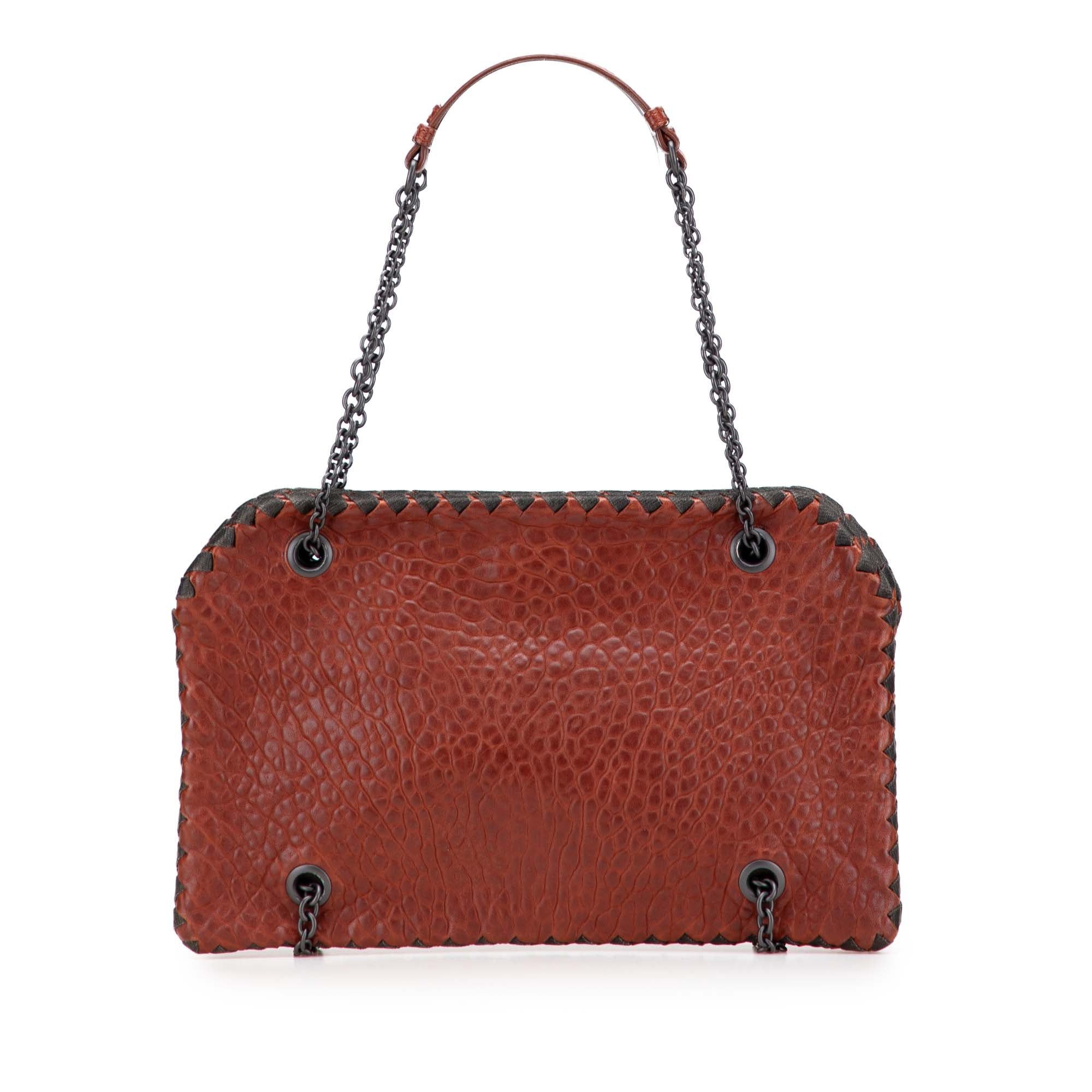 Bottega Veneta Textured Leather Whipstitch Duo Shoulder Bag Size ONE SIZE - 1 Thumbnail
